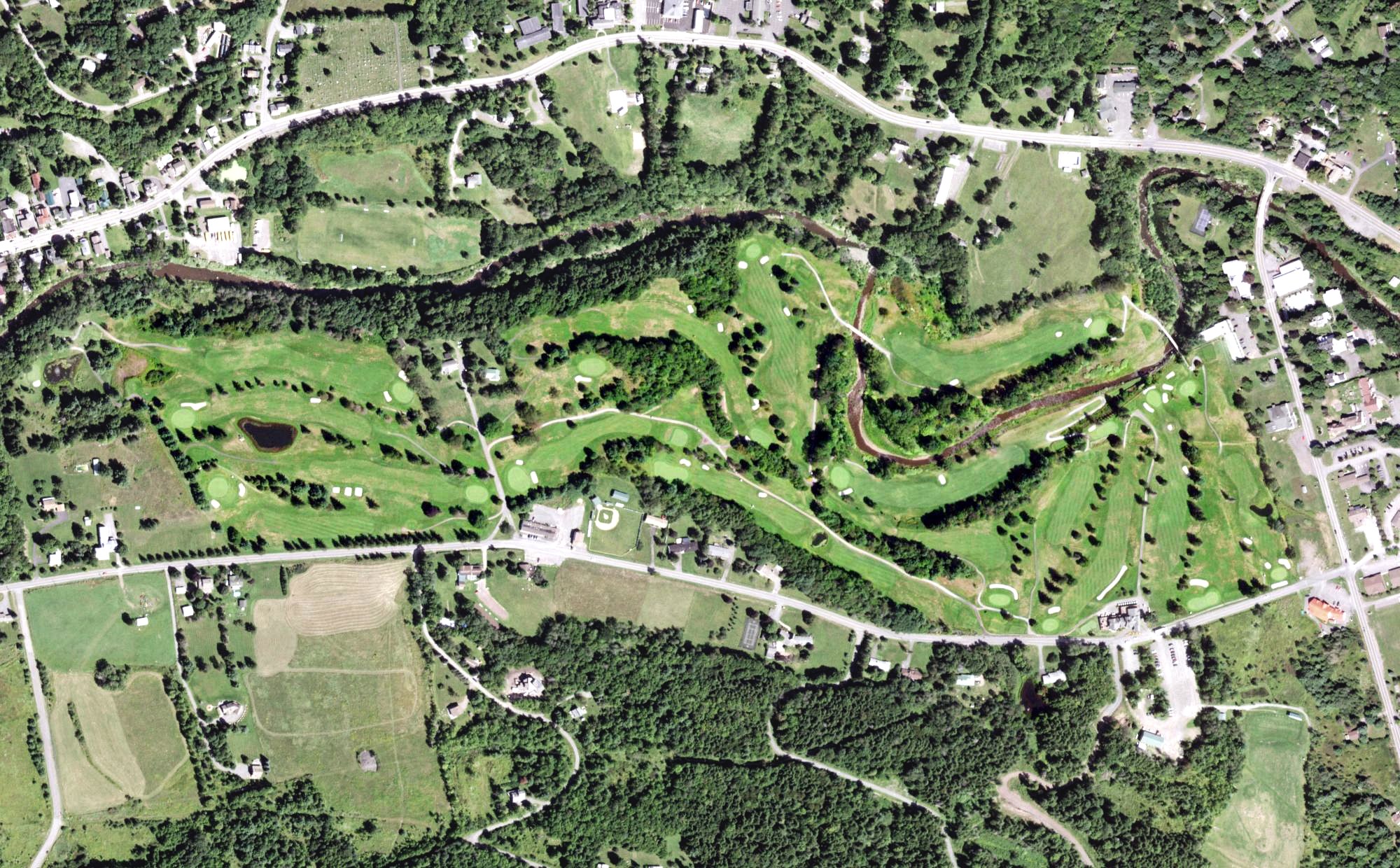 Aerial view of Windham Country Club, NY