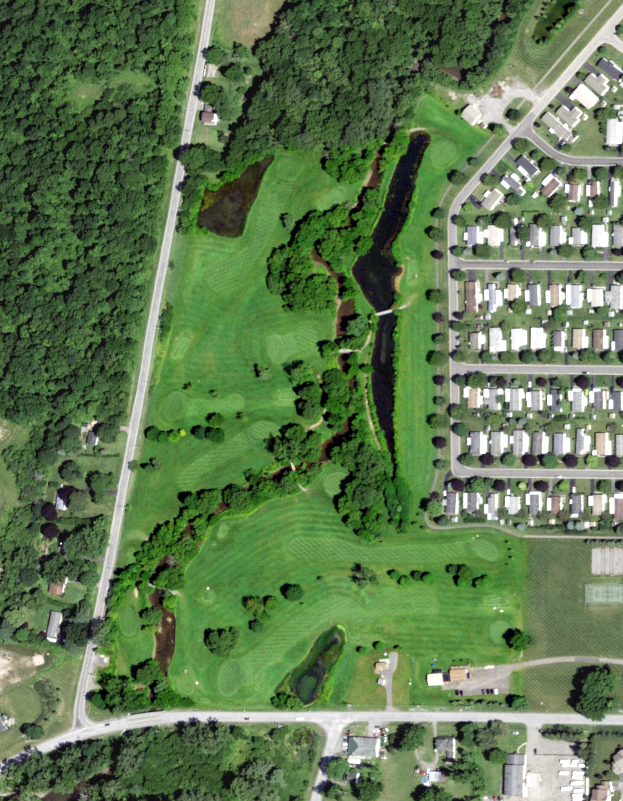 Aerial view of Winding Creek Golf Course, NY