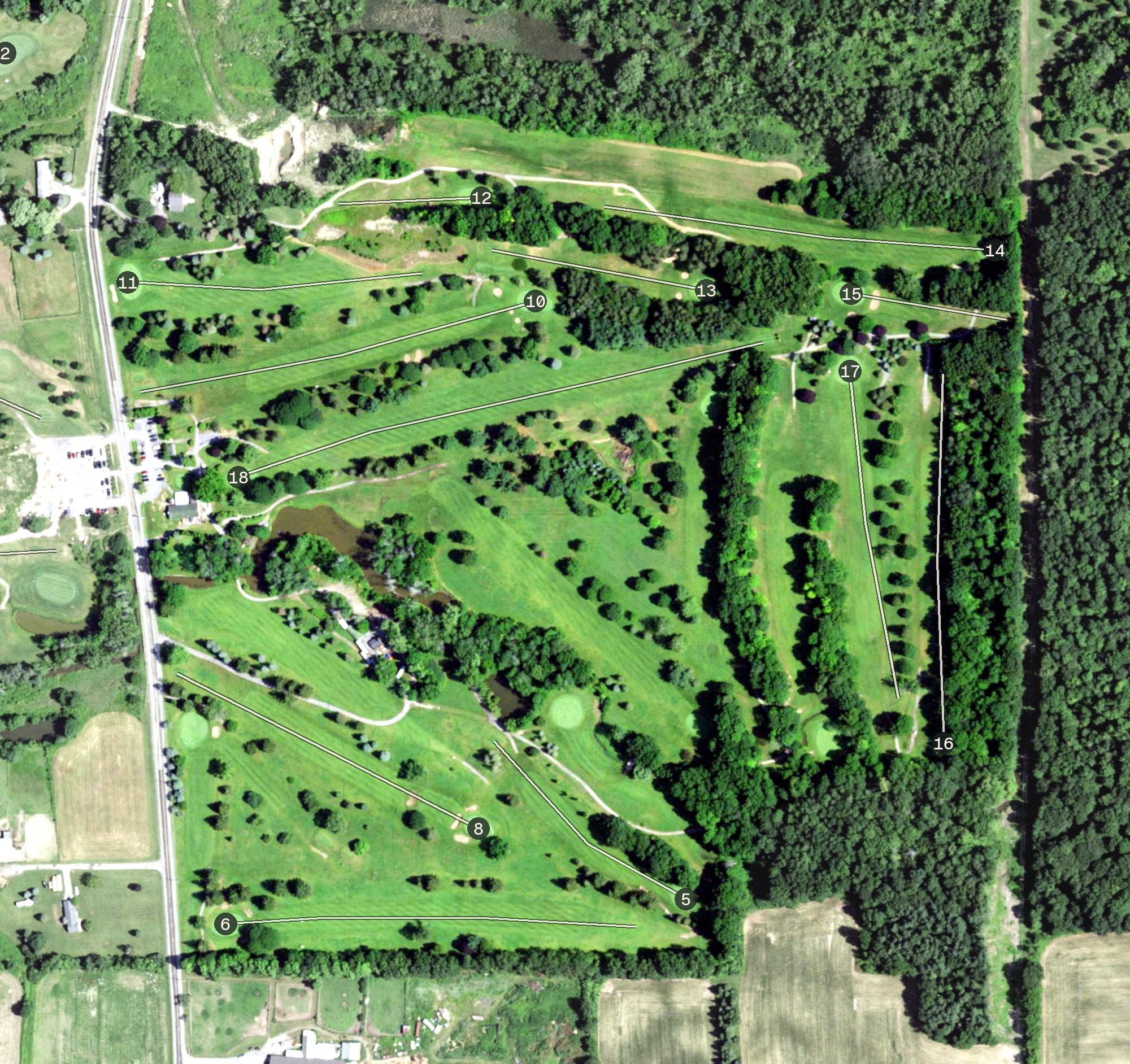 Aerial view of Winged Pheasant / The Pheasant & Liberator Courses, NY