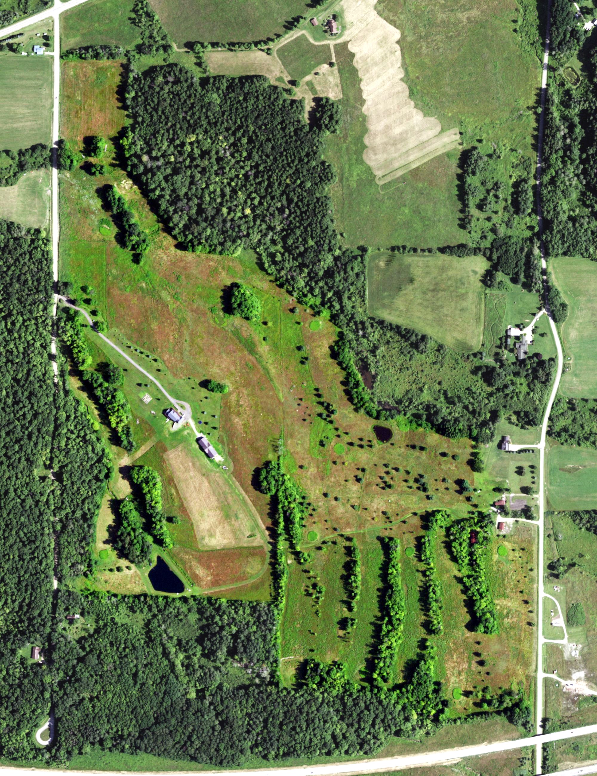Aerial view of Woodcrest Golf Club, NY