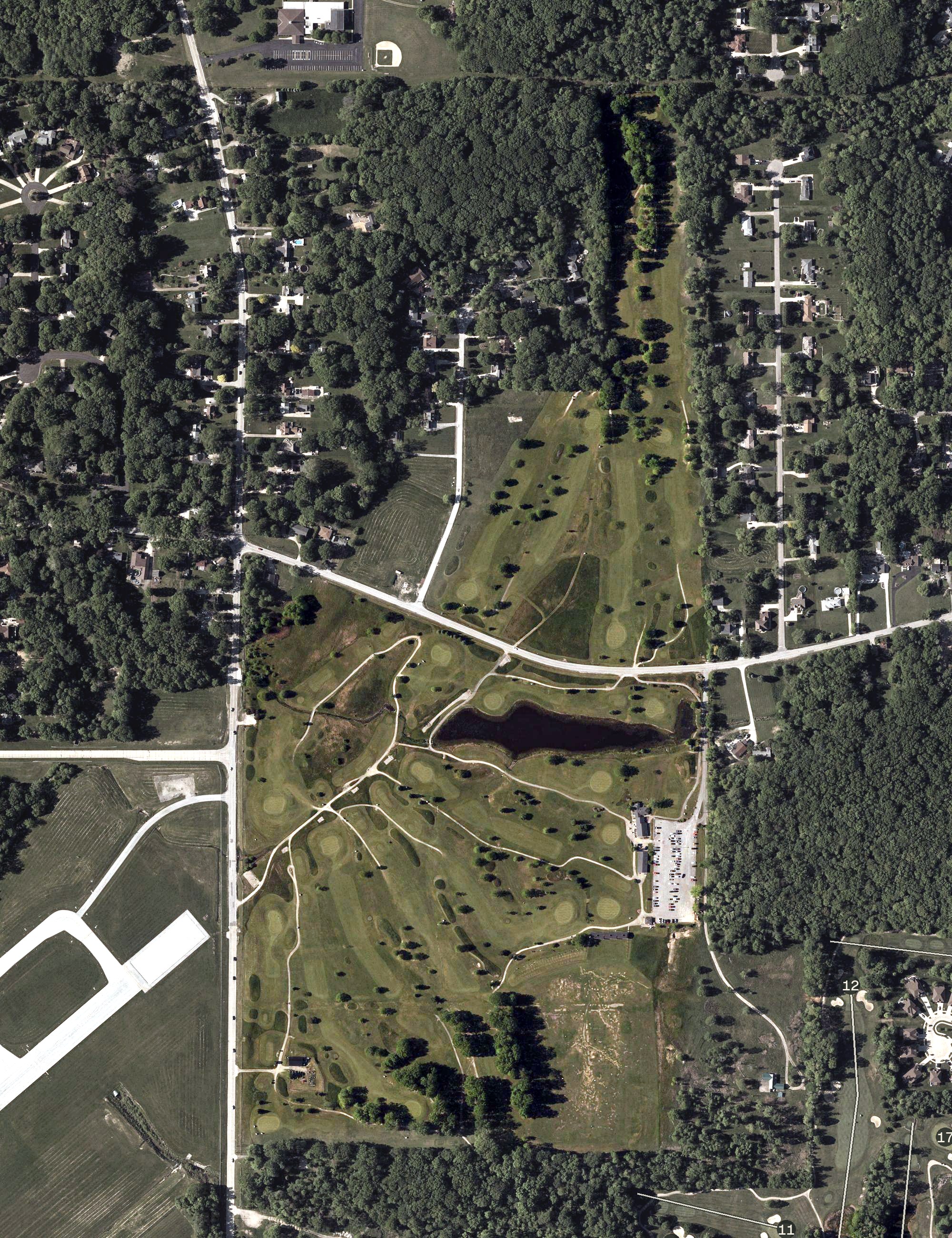 Aerial view of Airport Golf Course, OH