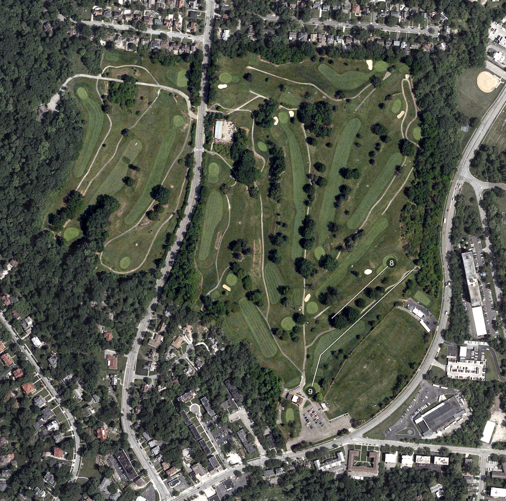 Aerial view of Avon Field, OH