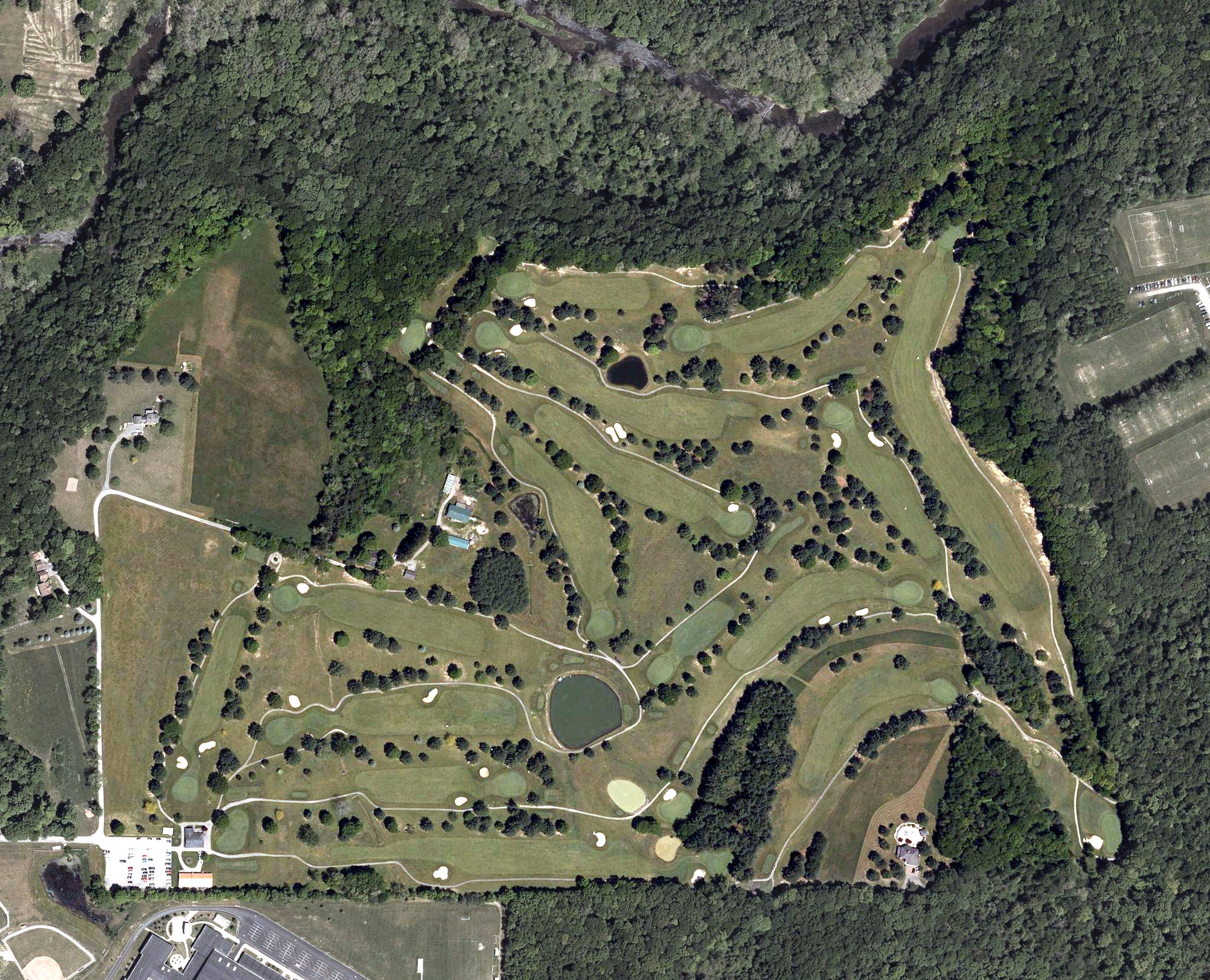 Aerial view of Beaver Creek Meadows Golf Course, OH
