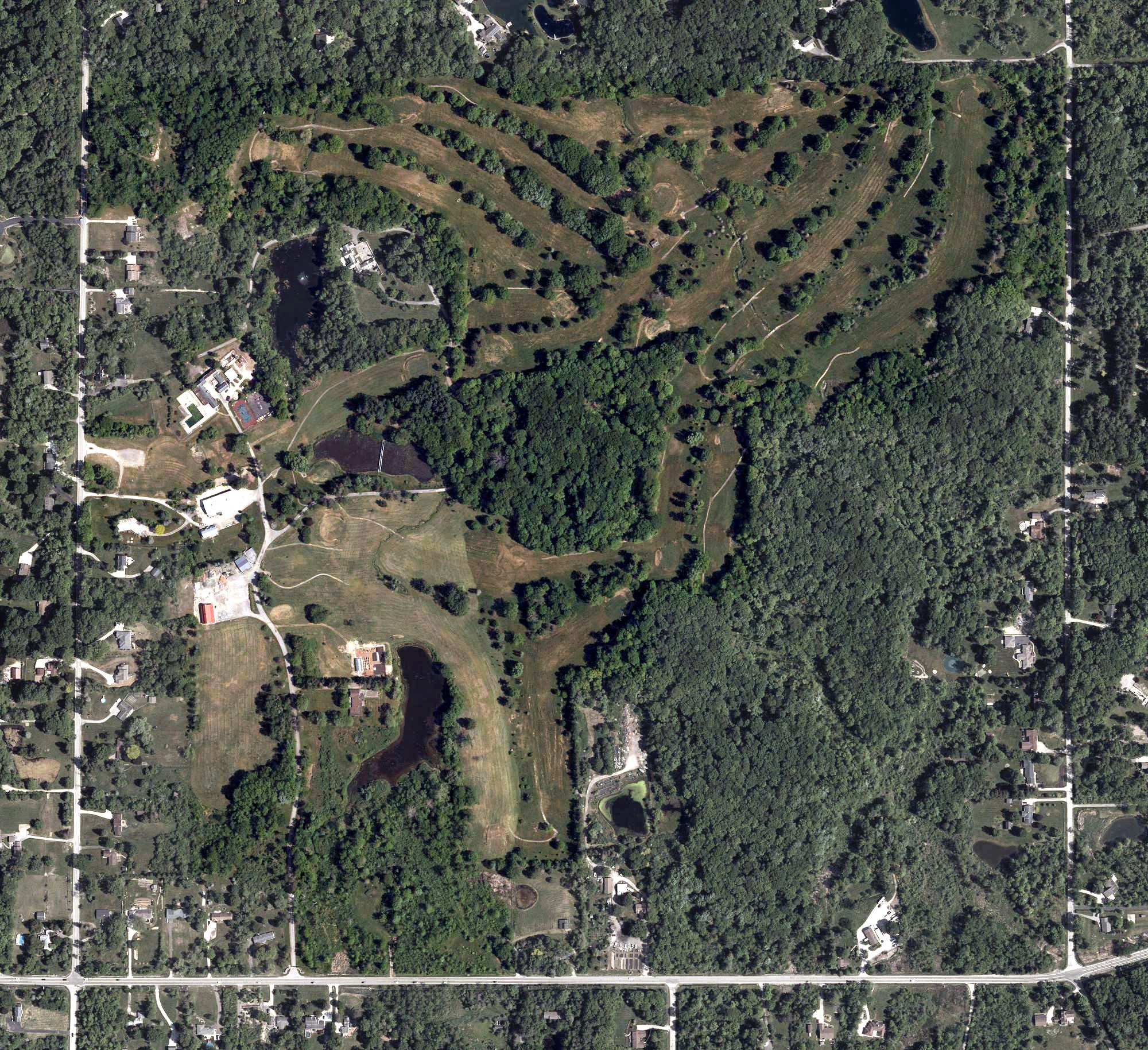 Aerial view of Berkshire Hill Golf Course, OH