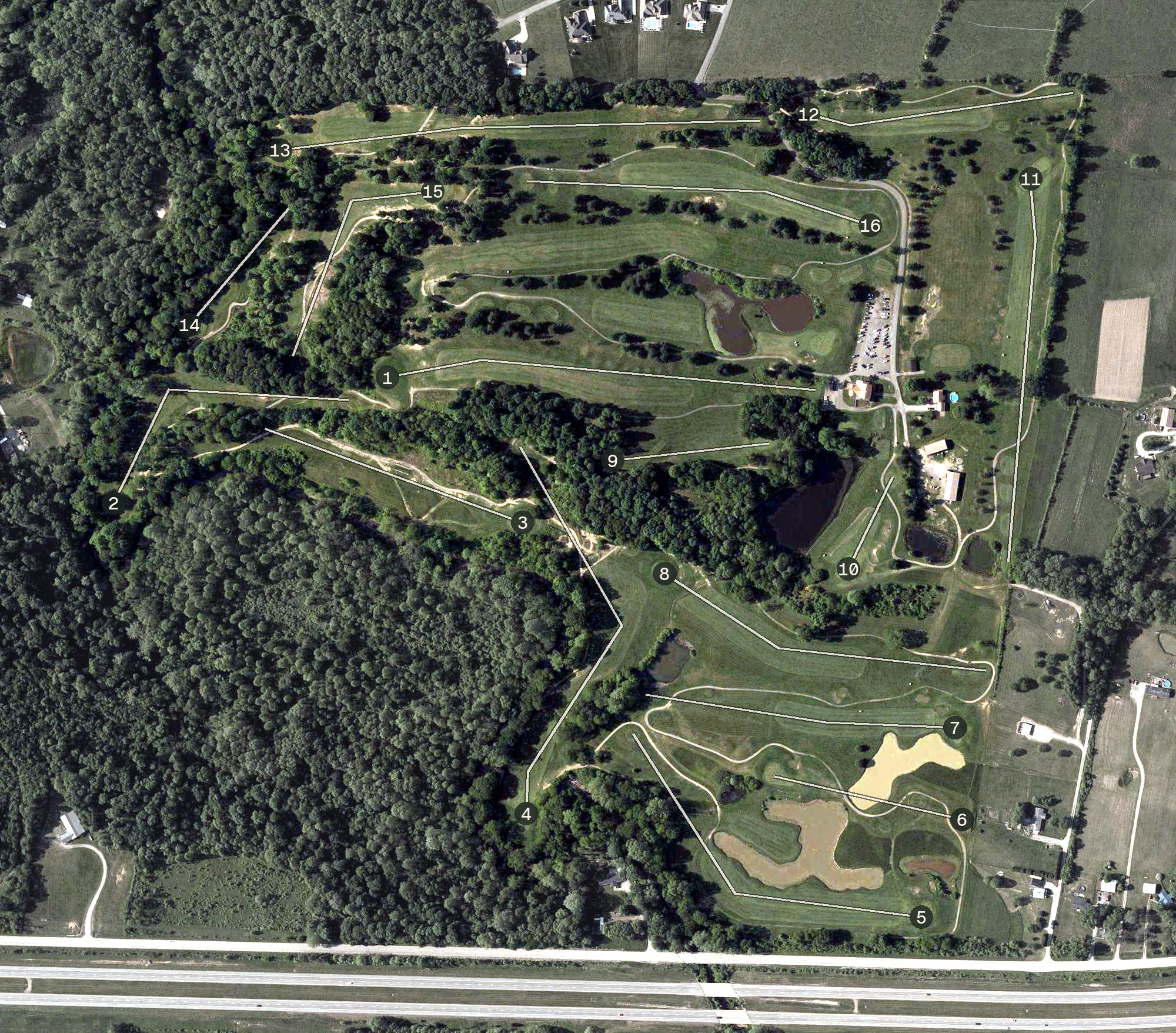Aerial view of Big Beaver Creek Golf Club, OH