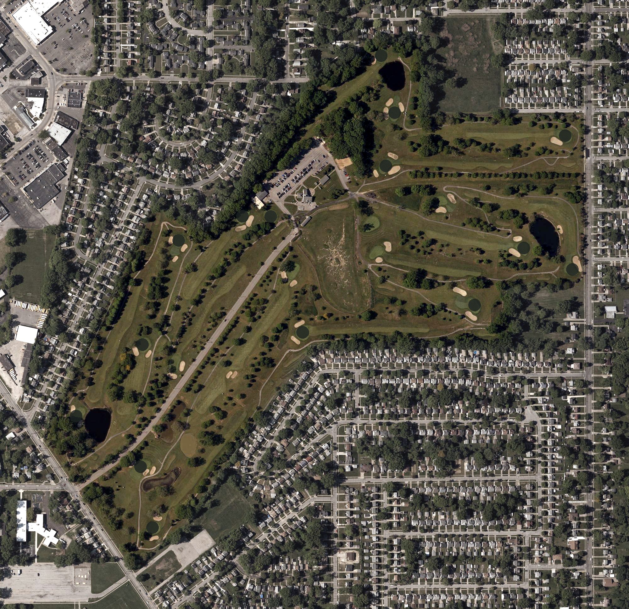 Aerial view of Briardale Greens Golf Course, OH