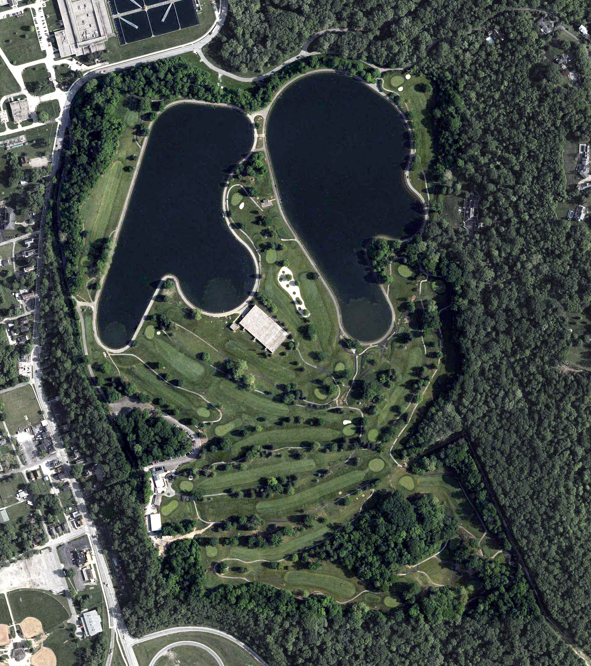 Aerial view of California Golf Course, OH