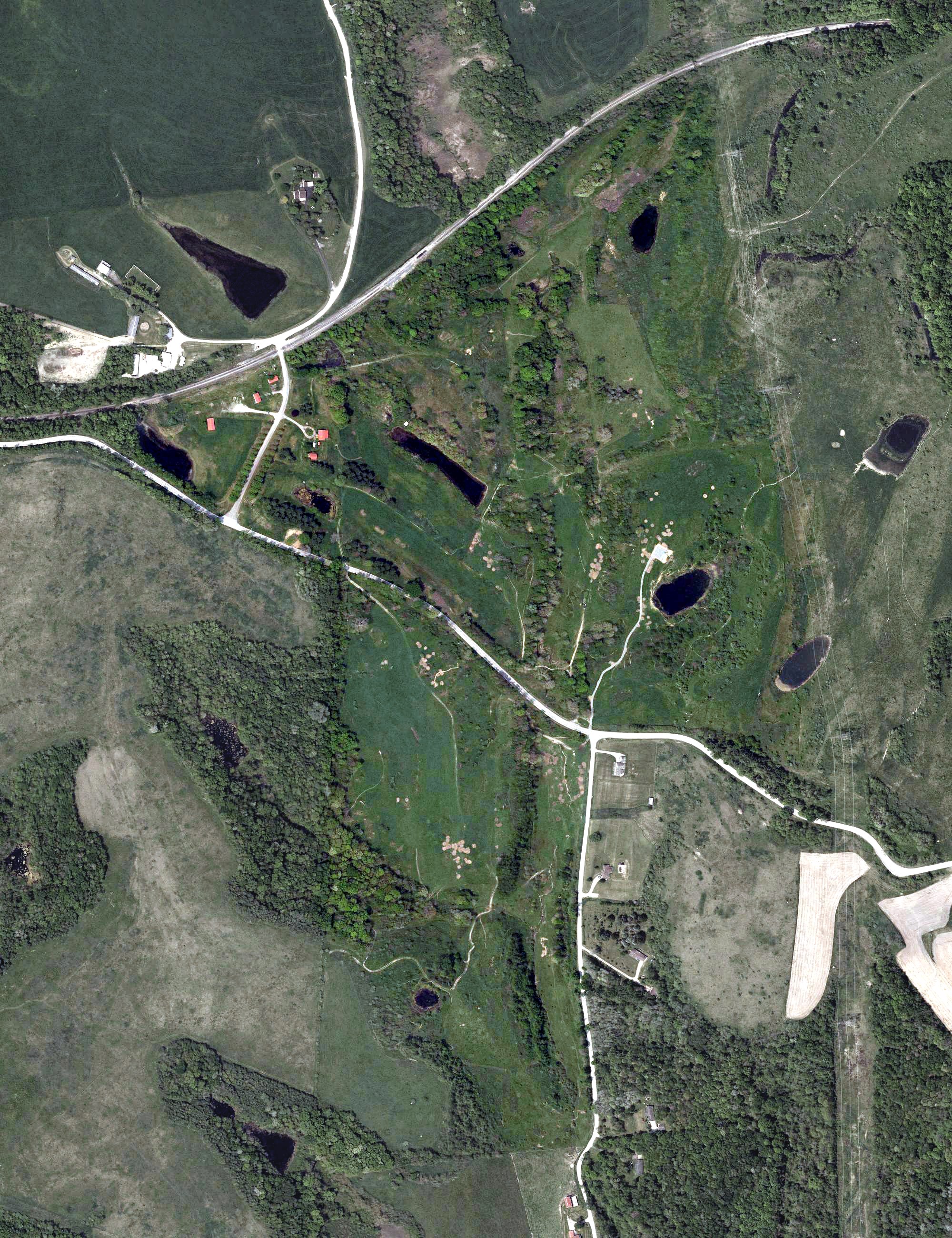 Aerial view of Castle Shannon Golf Course, OH