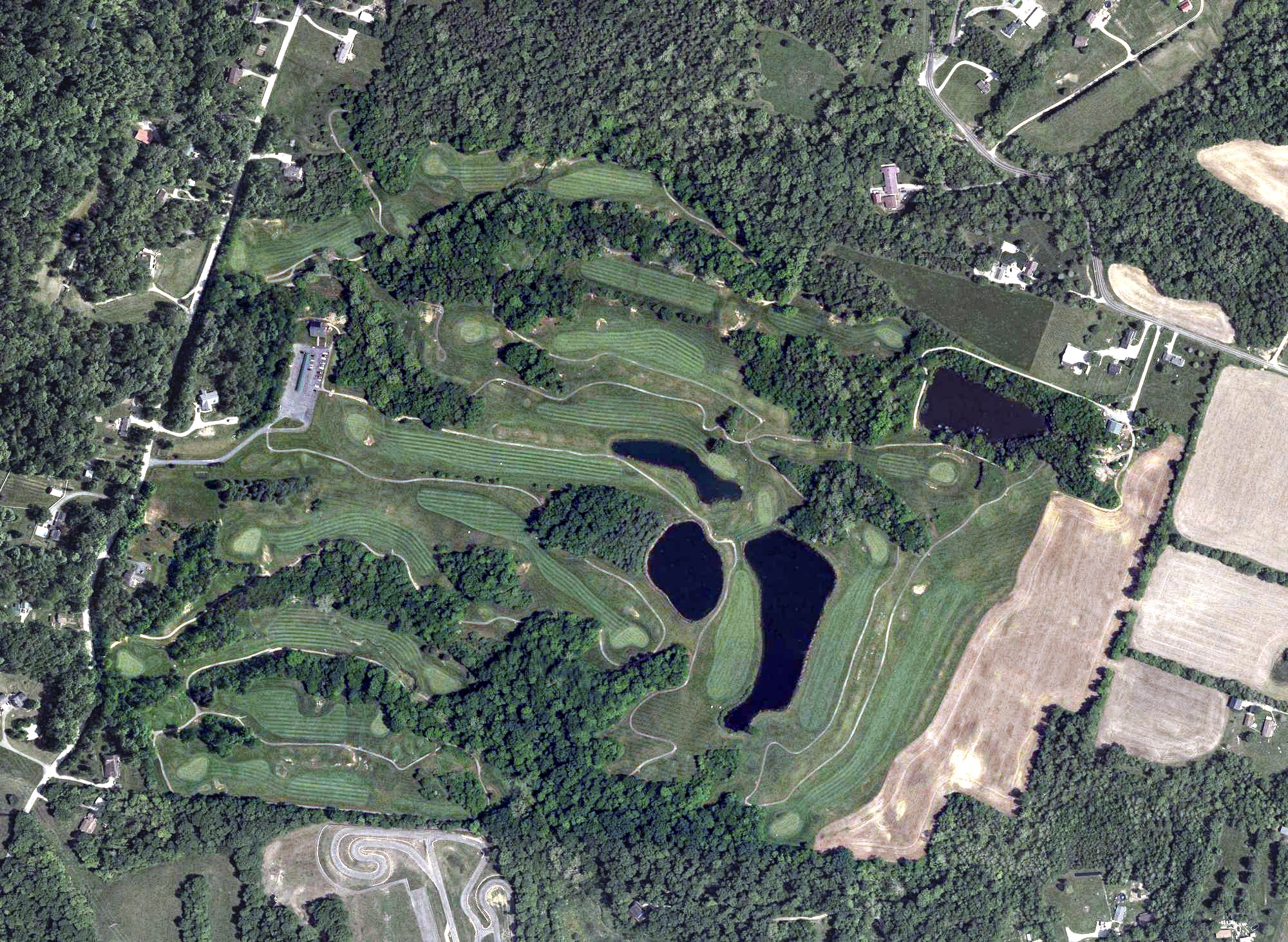Aerial view of Cedar Trace, OH