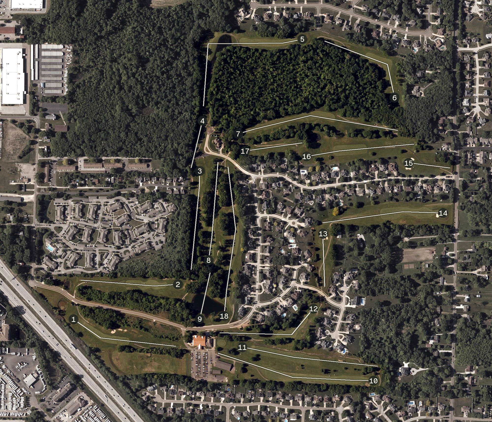 Aerial view of Chenoweth, OH
