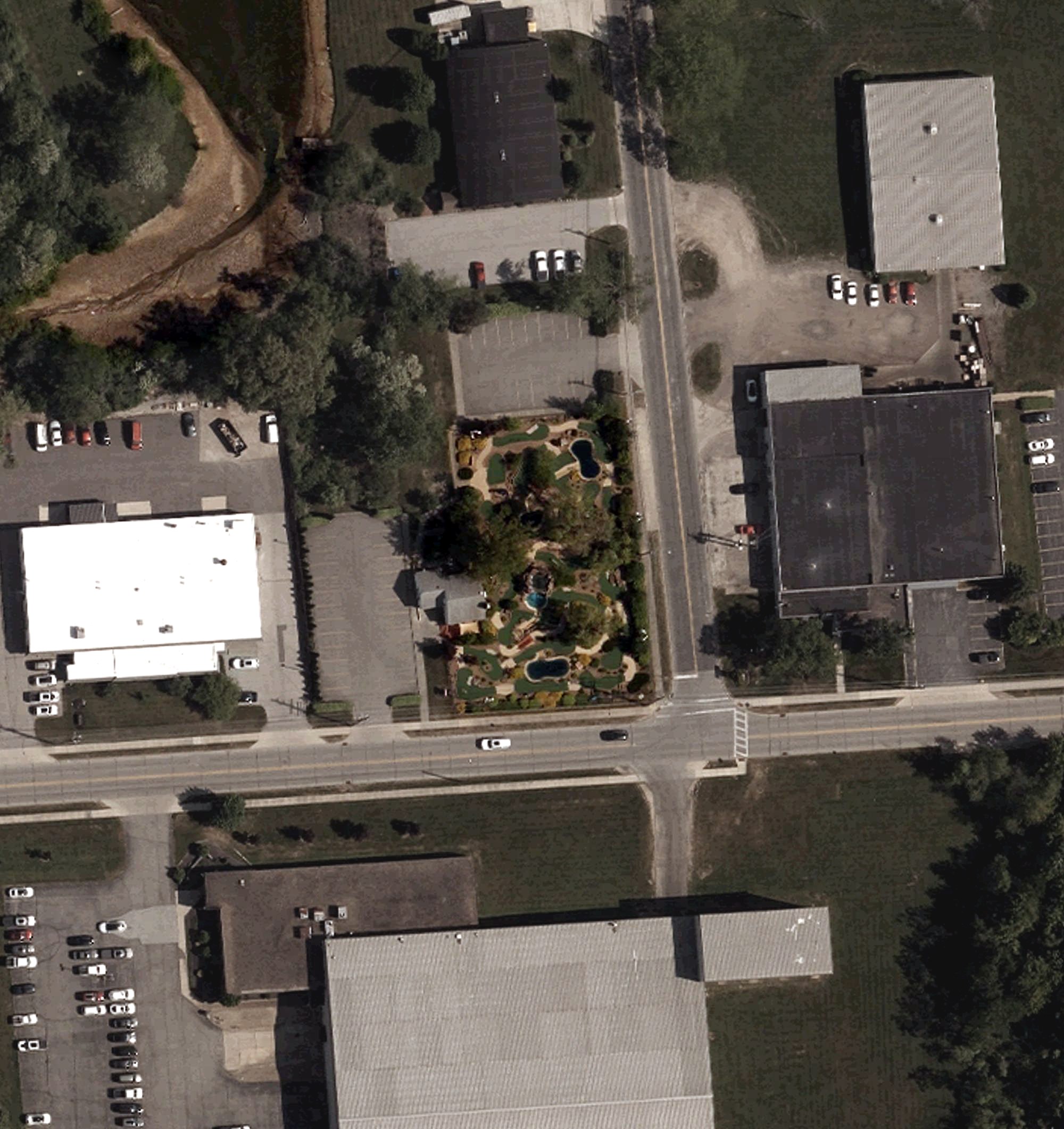 Aerial view of Chip's Clubhouse, OH