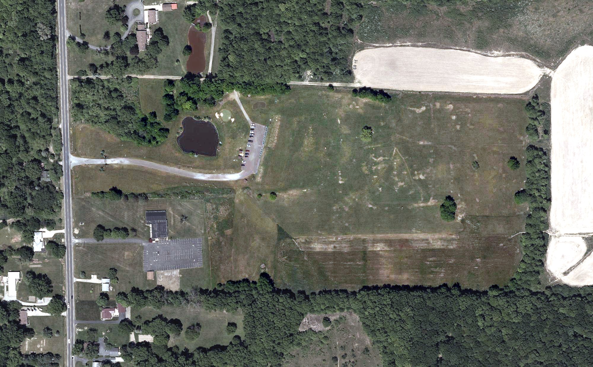 Aerial view of Chippers Practice Range, OH
