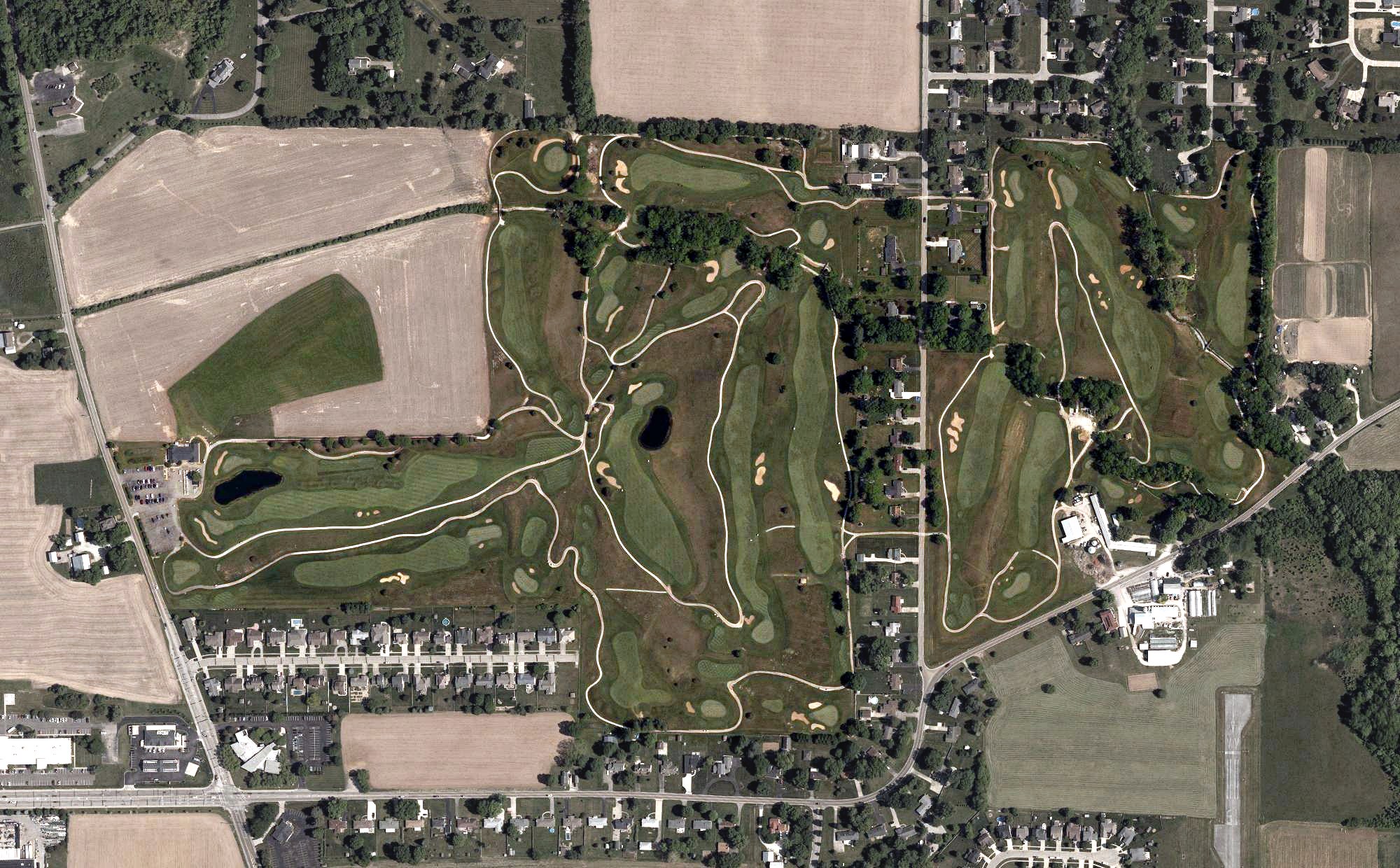 Aerial view of Circling Hills Golf Course, OH