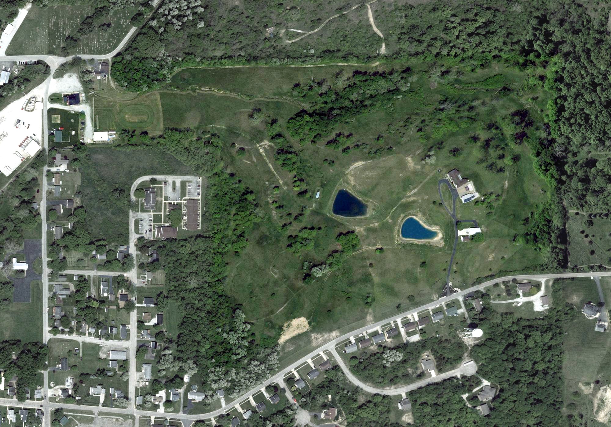 Aerial view of Country Side Golf Club, OH