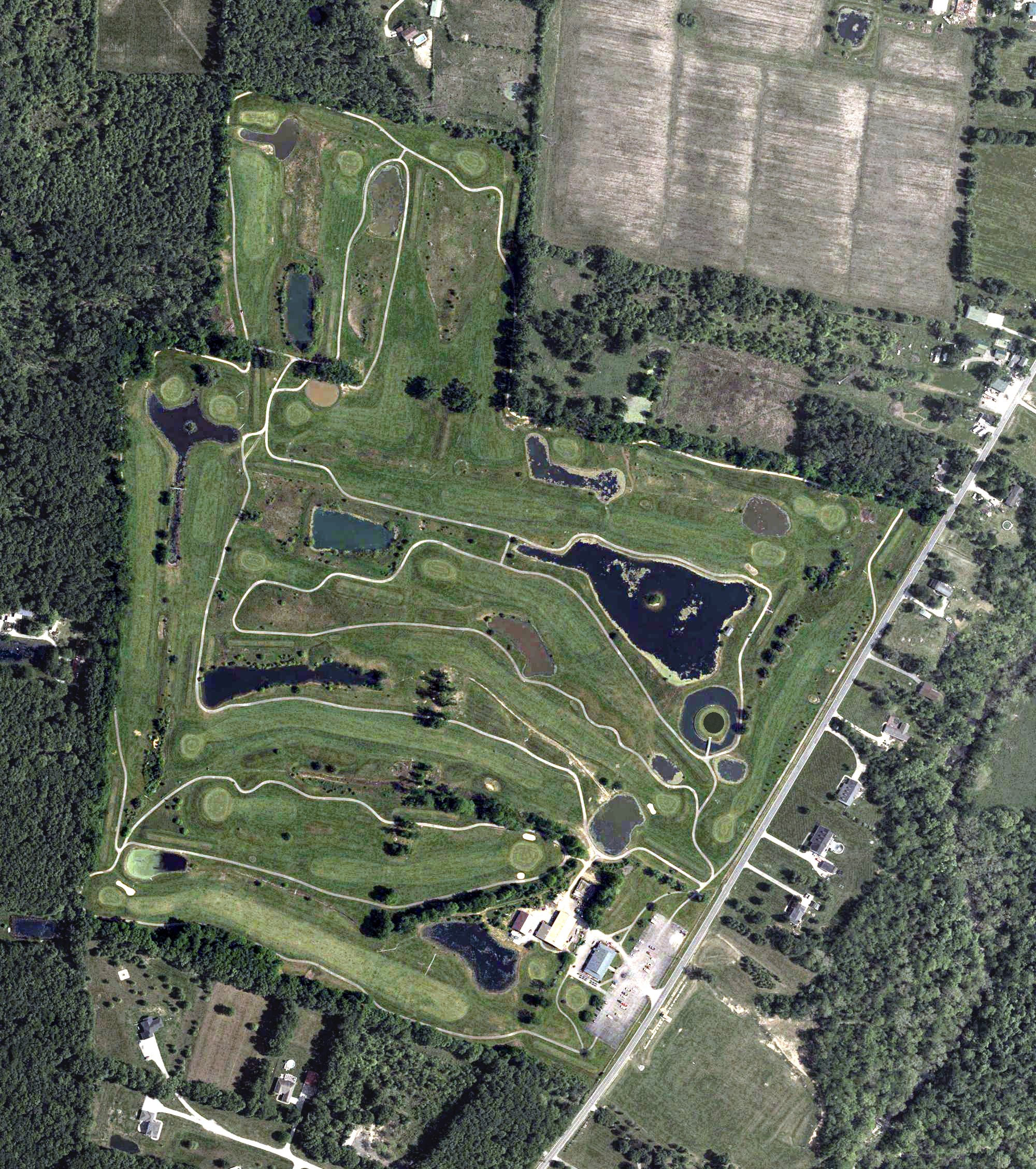 Aerial view of Deer Track Golf Course, OH