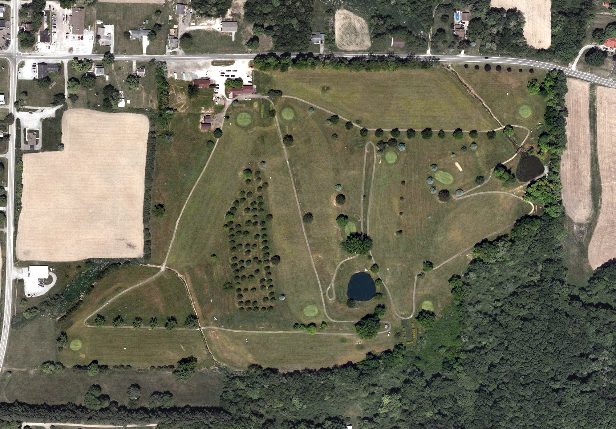 Aerial view of E agle Pass Golf Course, OH