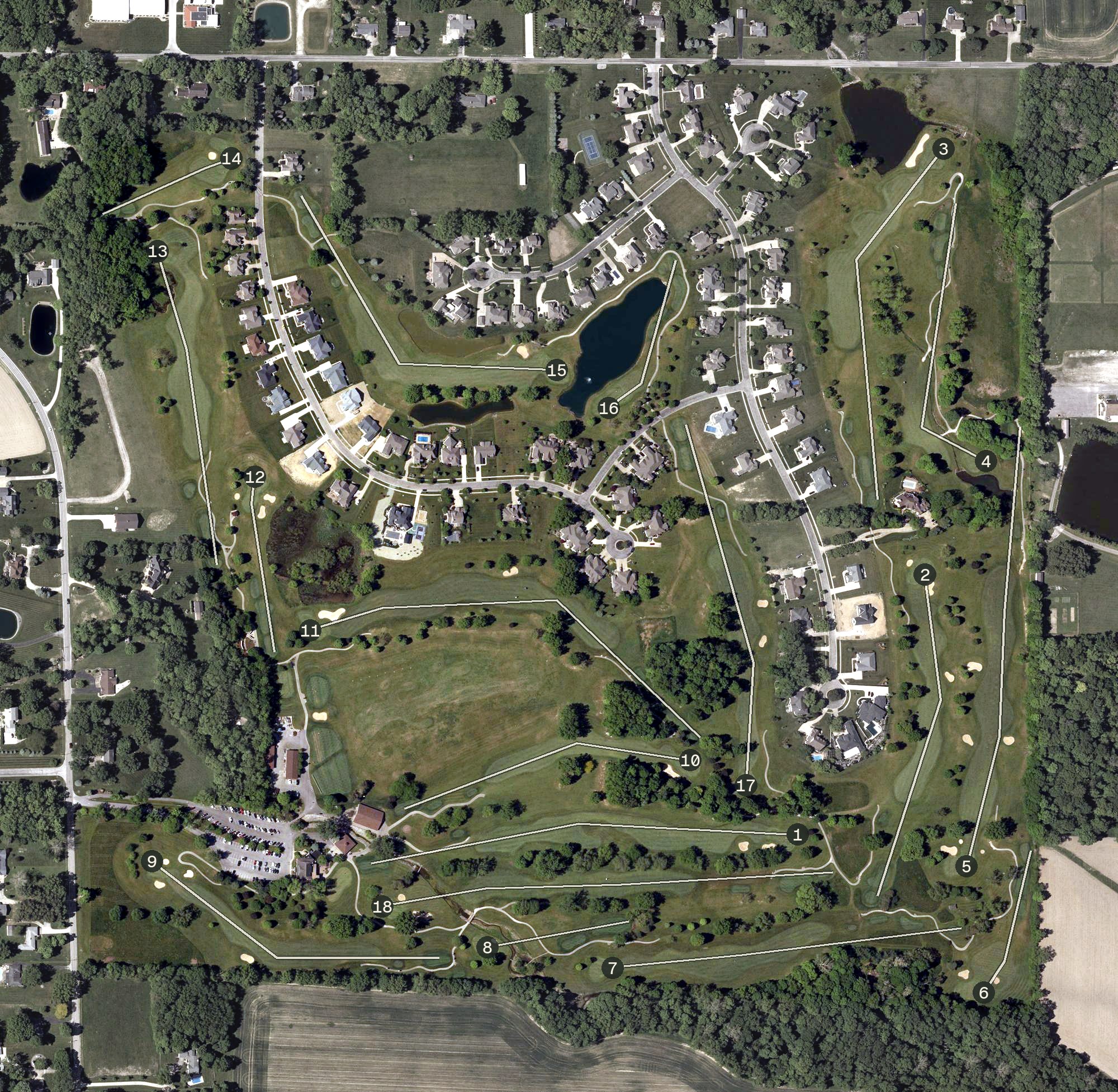 Aerial view of Eagle Creek, OH