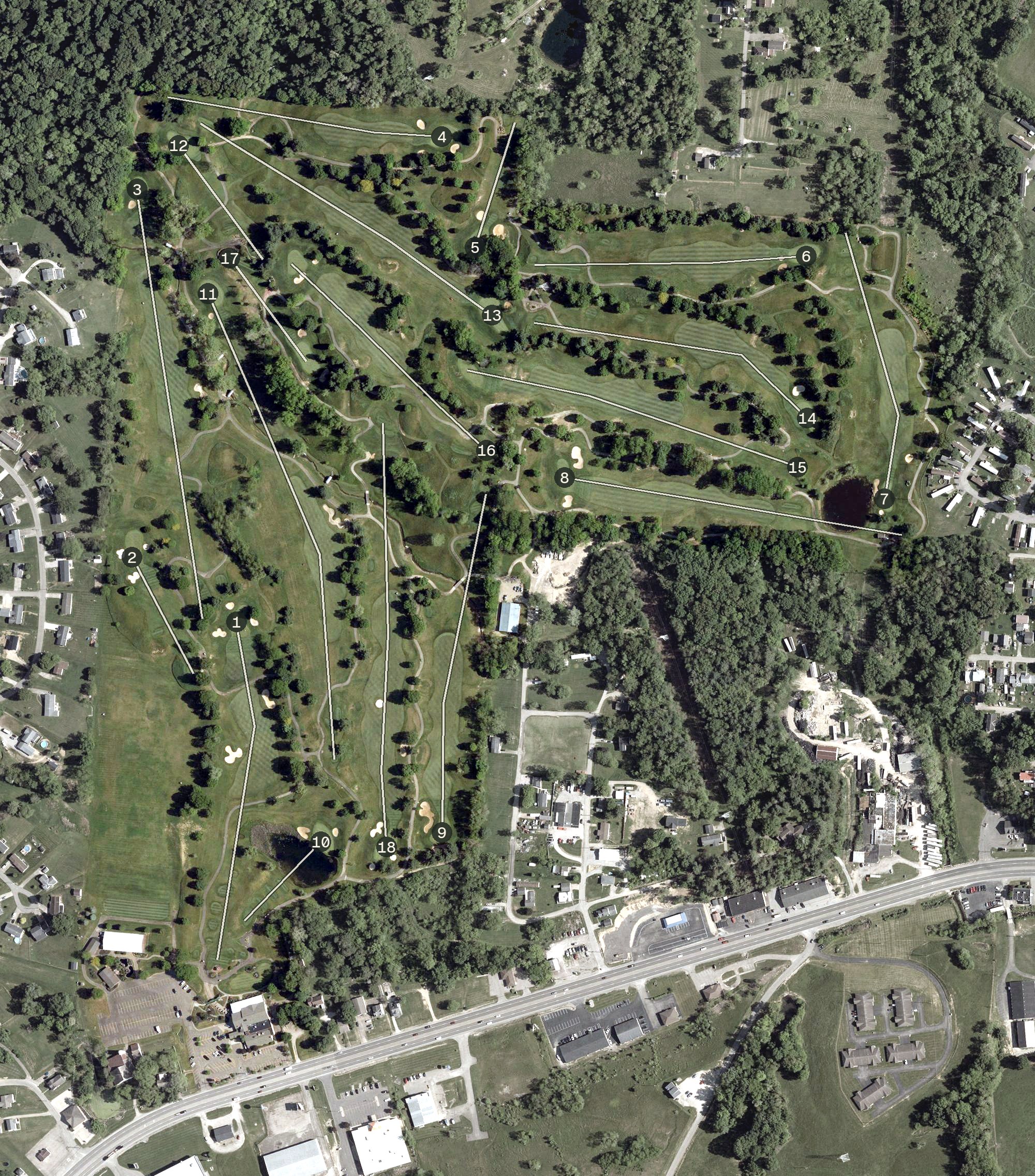 Aerial view of EagleSticks, OH