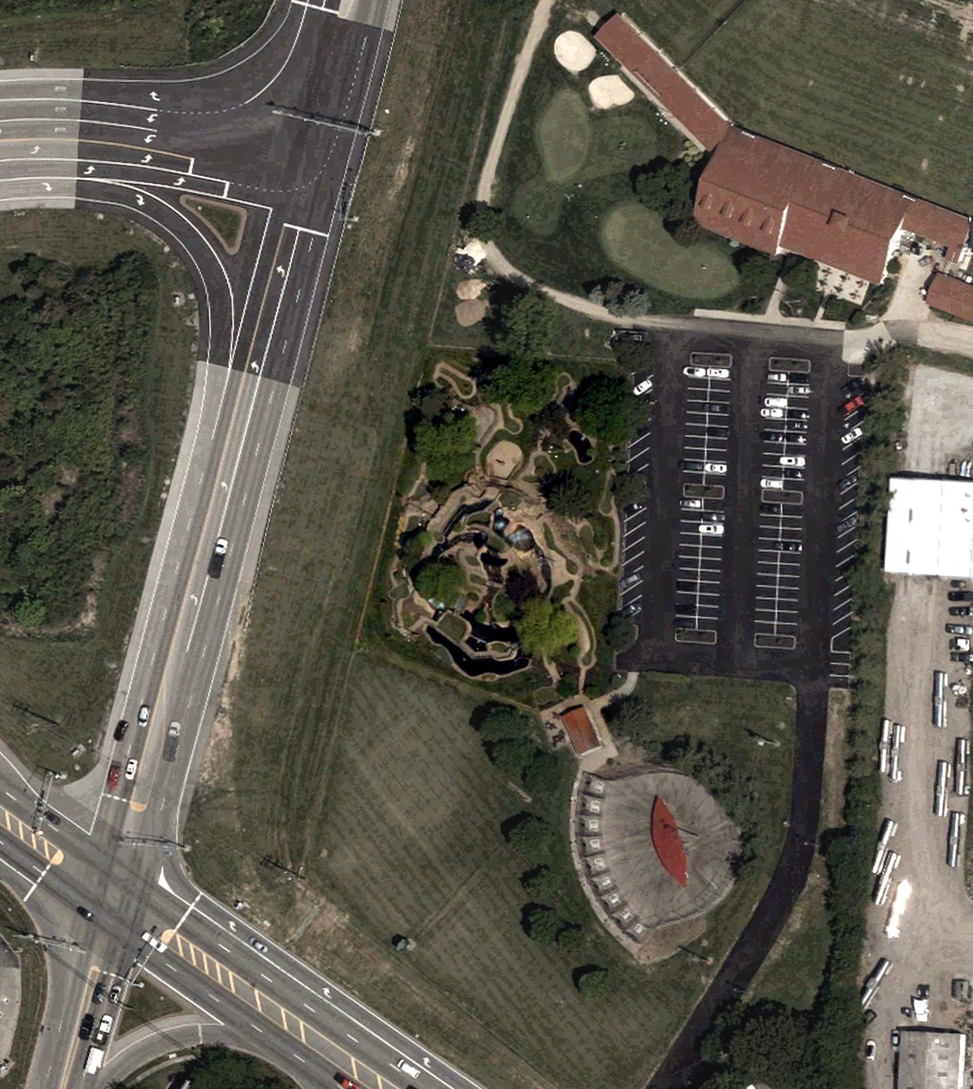 Aerial view of Fairfield Fun Center, OH