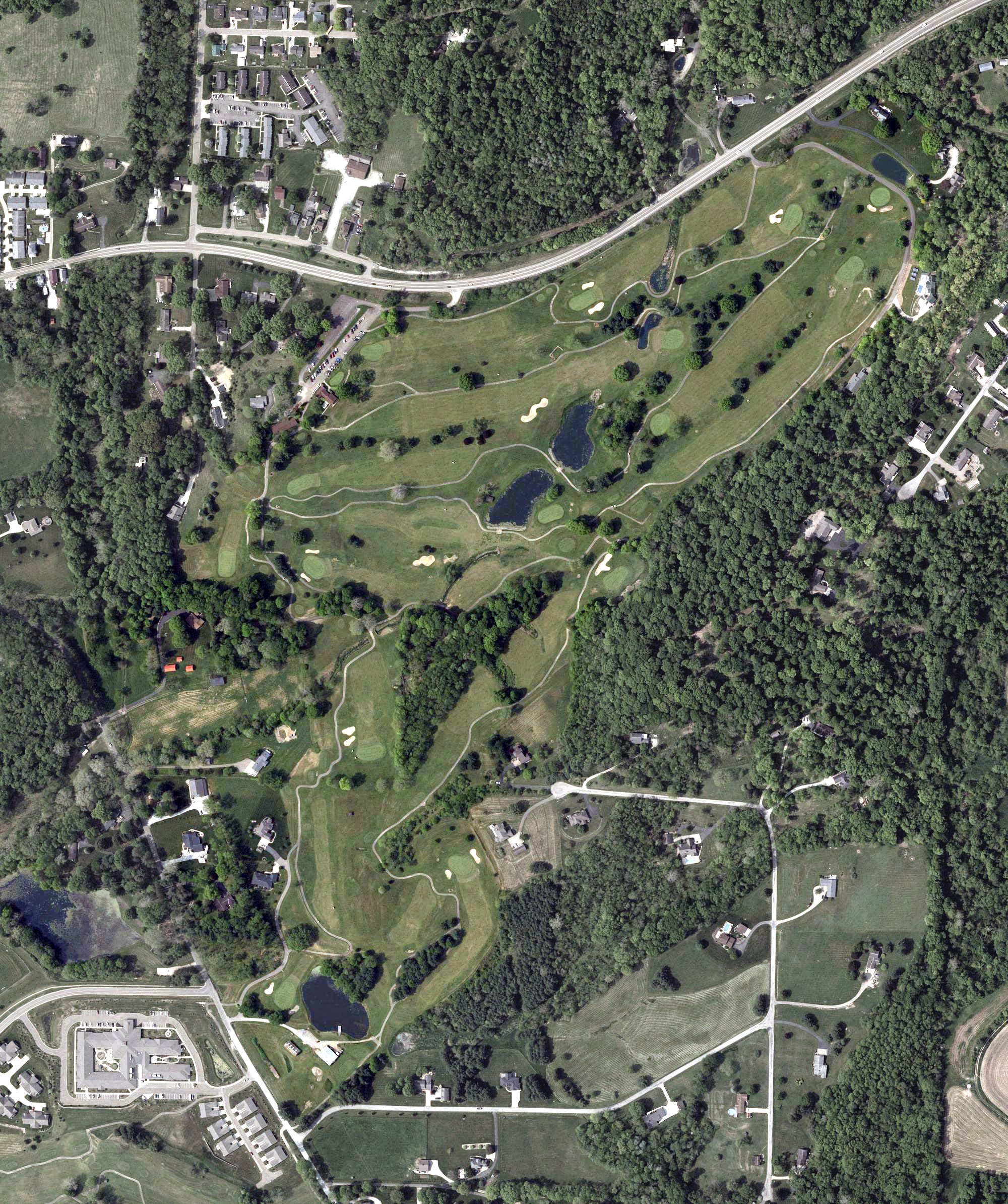 Aerial view of Fire Ridge Golf Course, OH