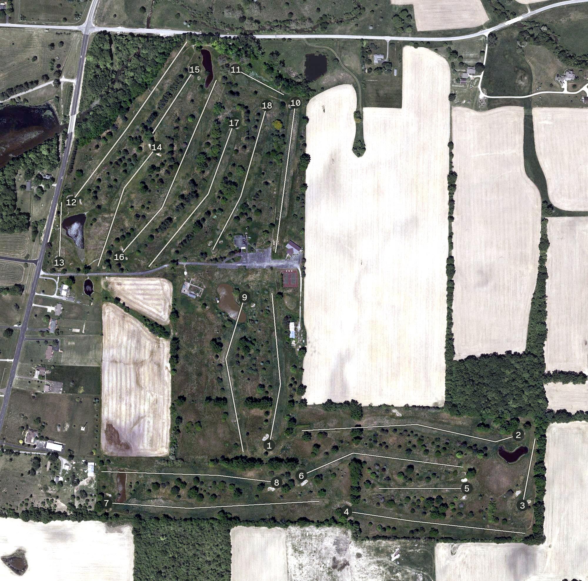 Aerial view of Galion Country Club, OH