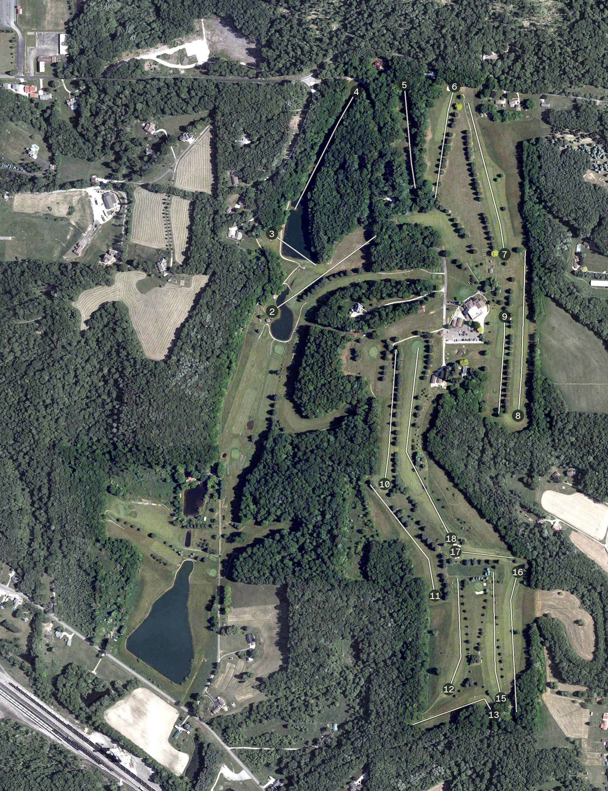 Aerial view of Great Trail Golf Course, OH