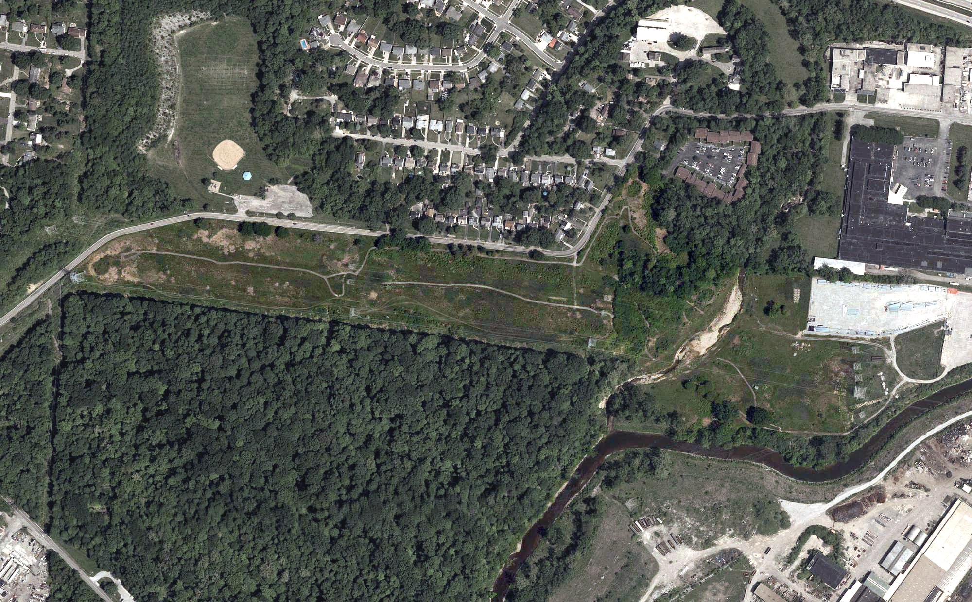 Aerial view of Hartwell Golf Club, OH
