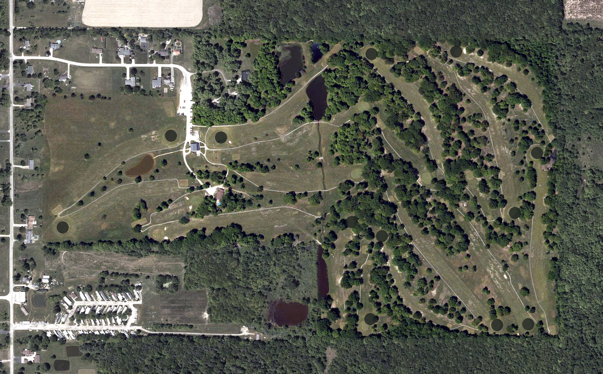 Aerial view of Hickory Grove Golf Club, OH