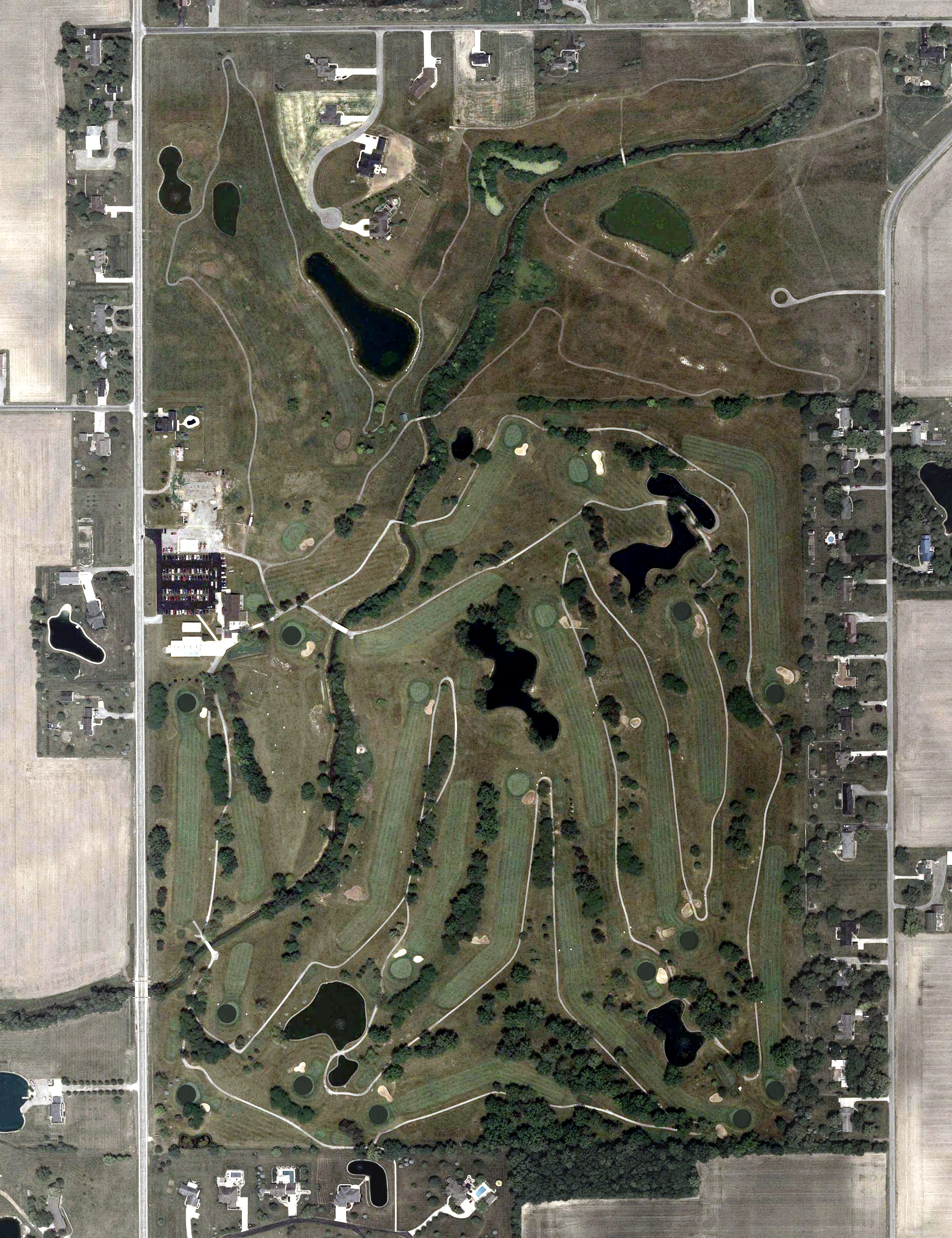 Aerial view of Hickory Sticks Golf Club, OH