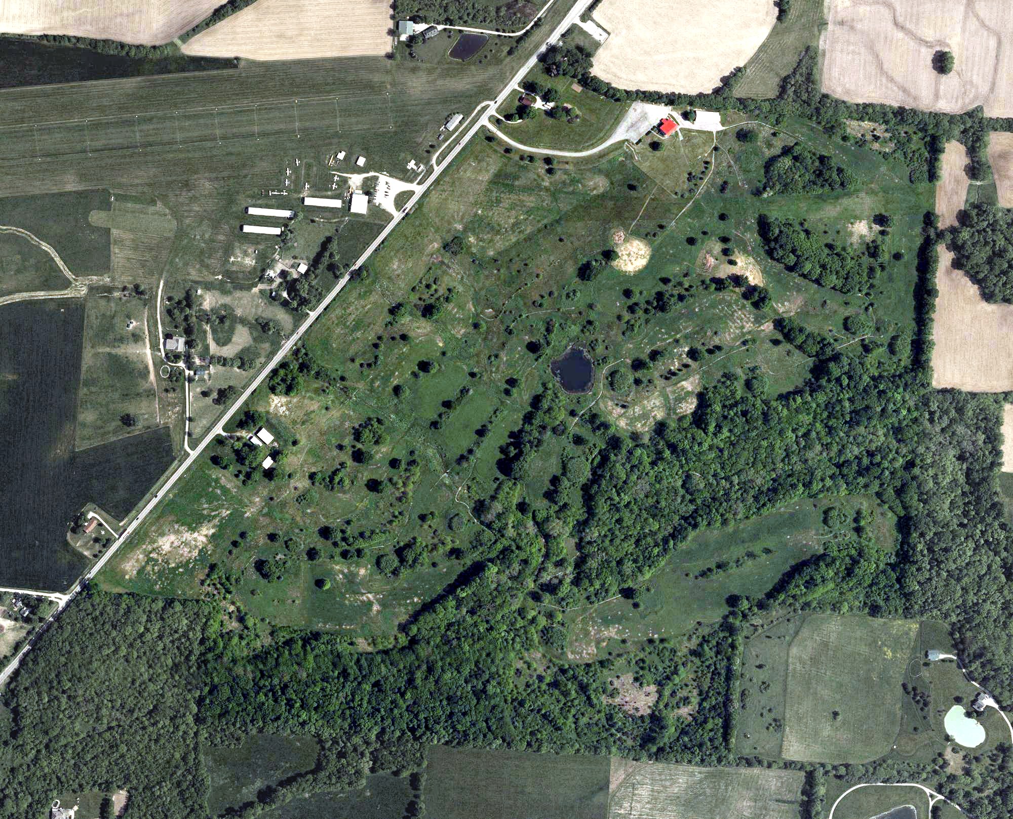 Aerial view of Holly Hills Golf Course, OH