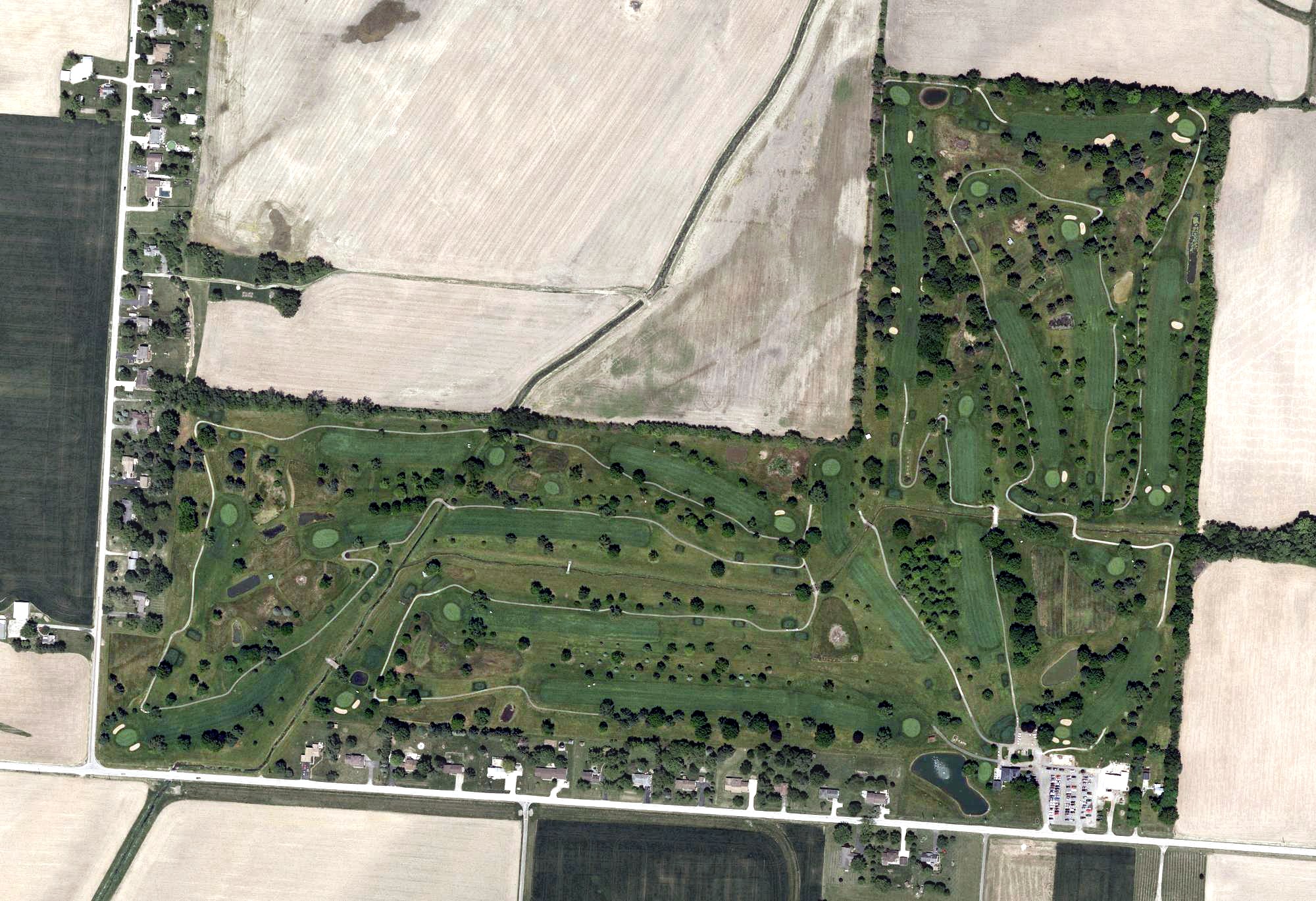Aerial view of Homestead Springs Golf Course, OH