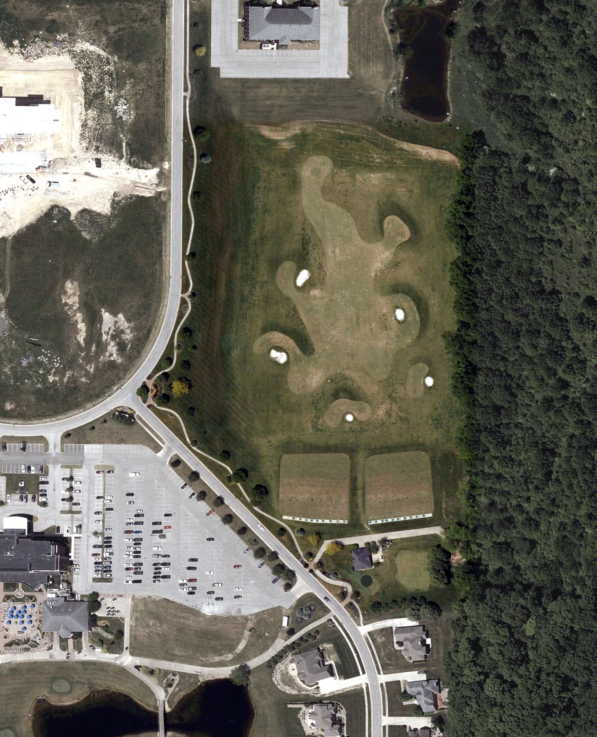 Aerial view of Kensington Driving Range, OH