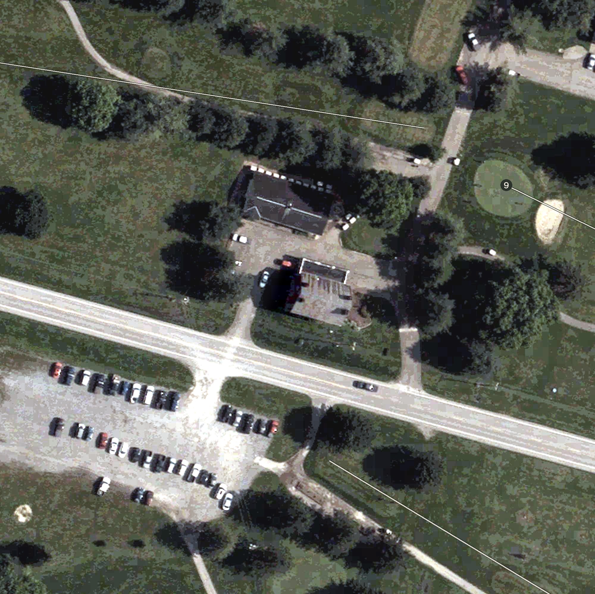 Aerial view of Lakeside Golf Course, OH