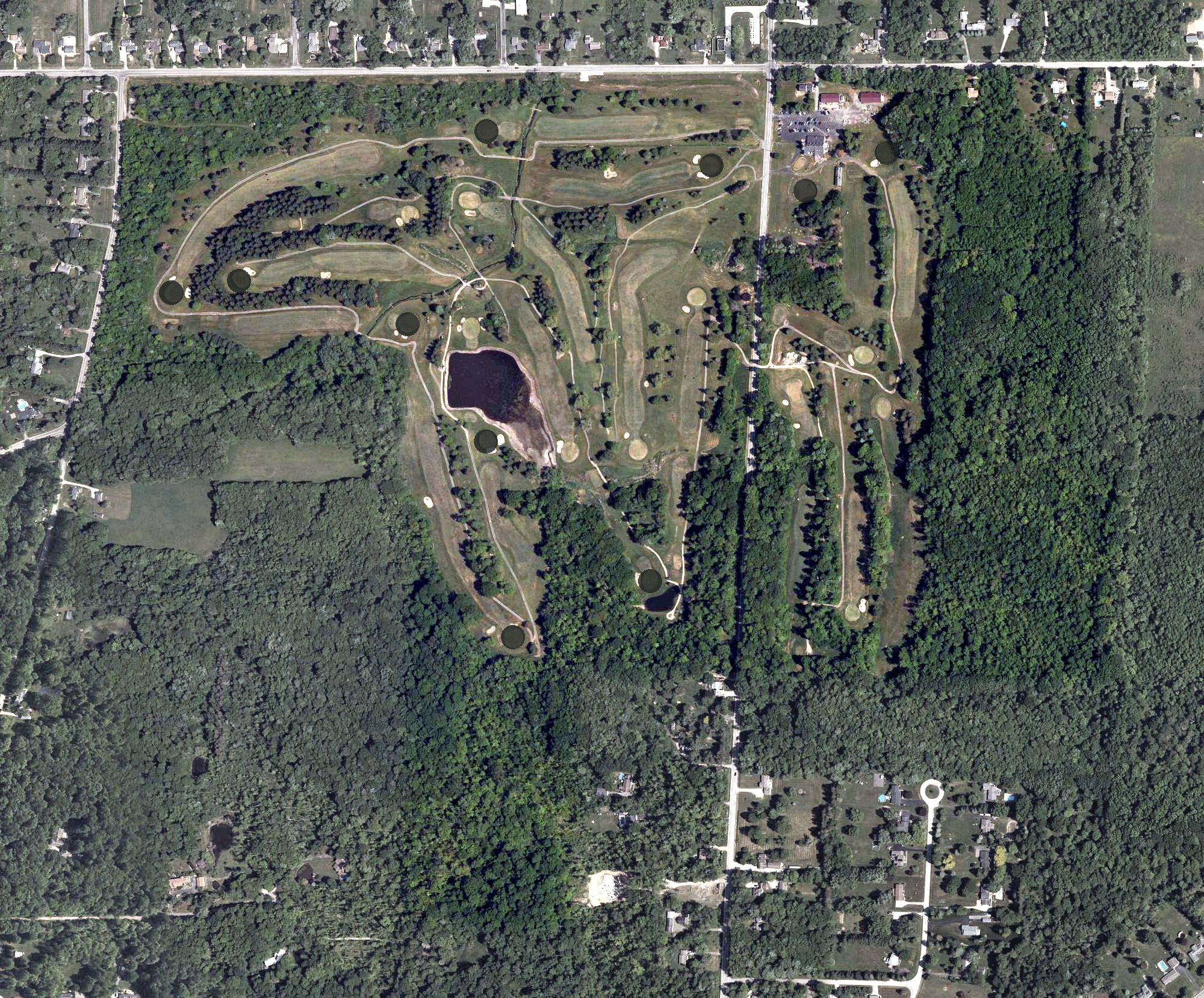 Aerial view of Legend Lake Golf Course, OH