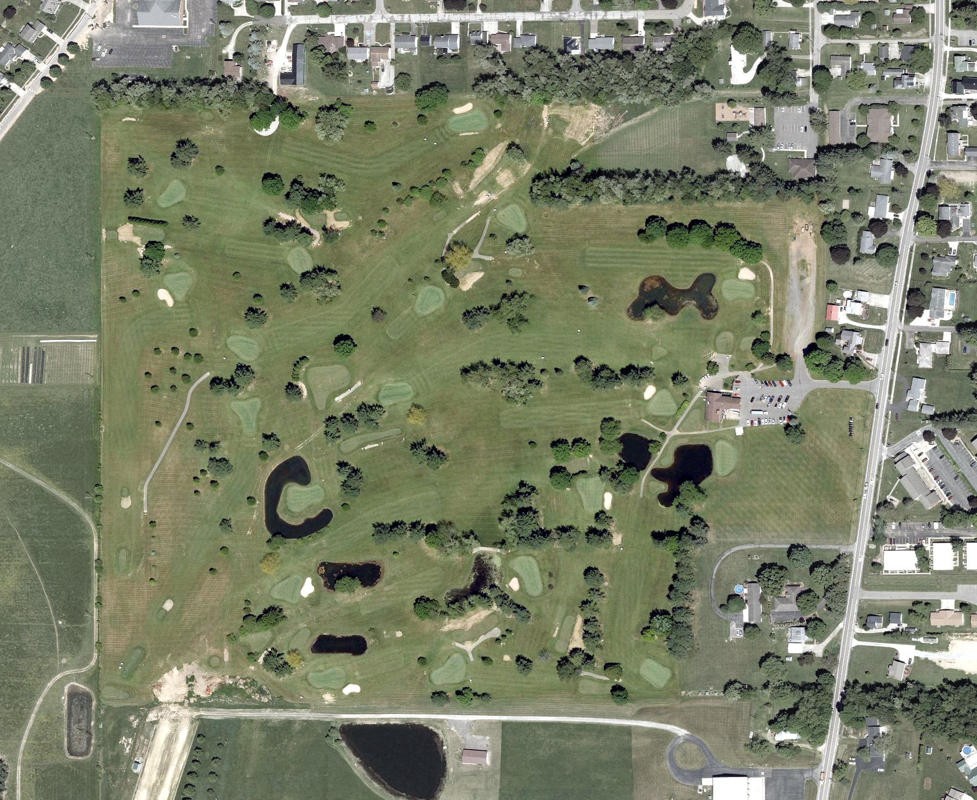 Aerial view of Little Apple Golf Course, OH
