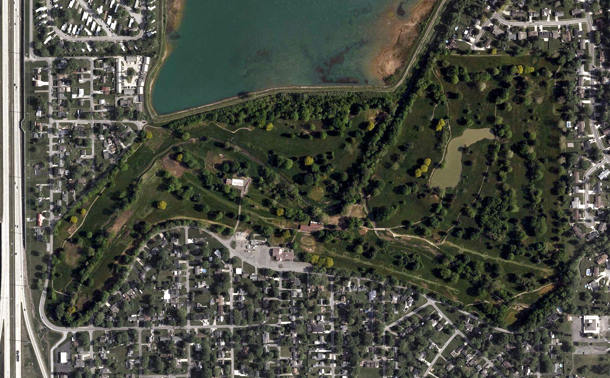 Aerial view of Lost Creek Golfers Club, OH