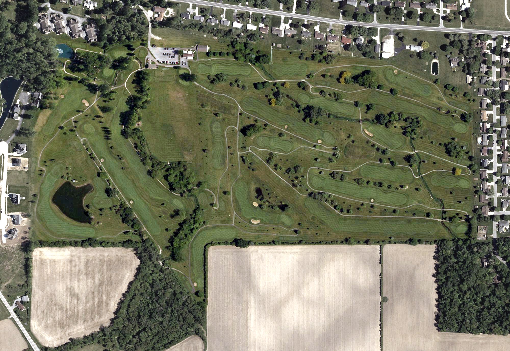 Aerial view of Loudon Meadows Golf Club, OH