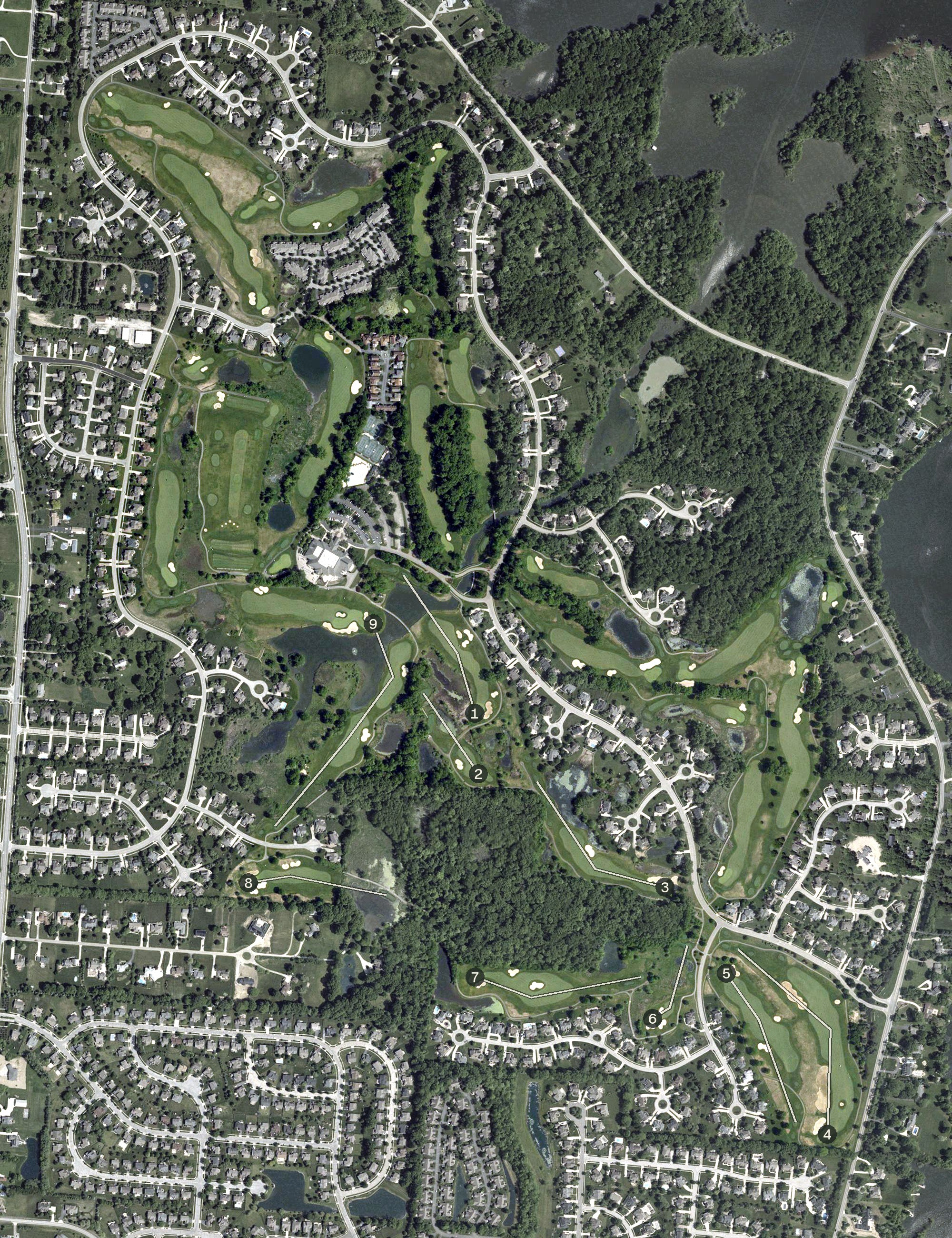 Aerial view of Medallion Golf Club, OH