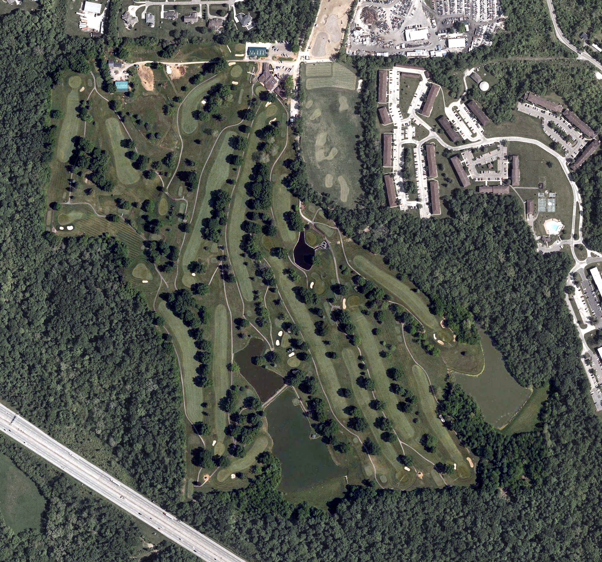 Aerial view of Miamiview Golf Course, OH