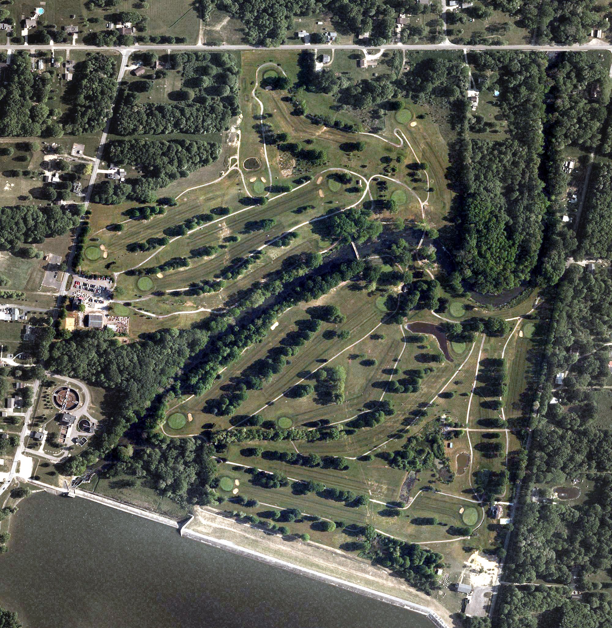 Aerial view of Olde Dutch Mill Golf Course, OH