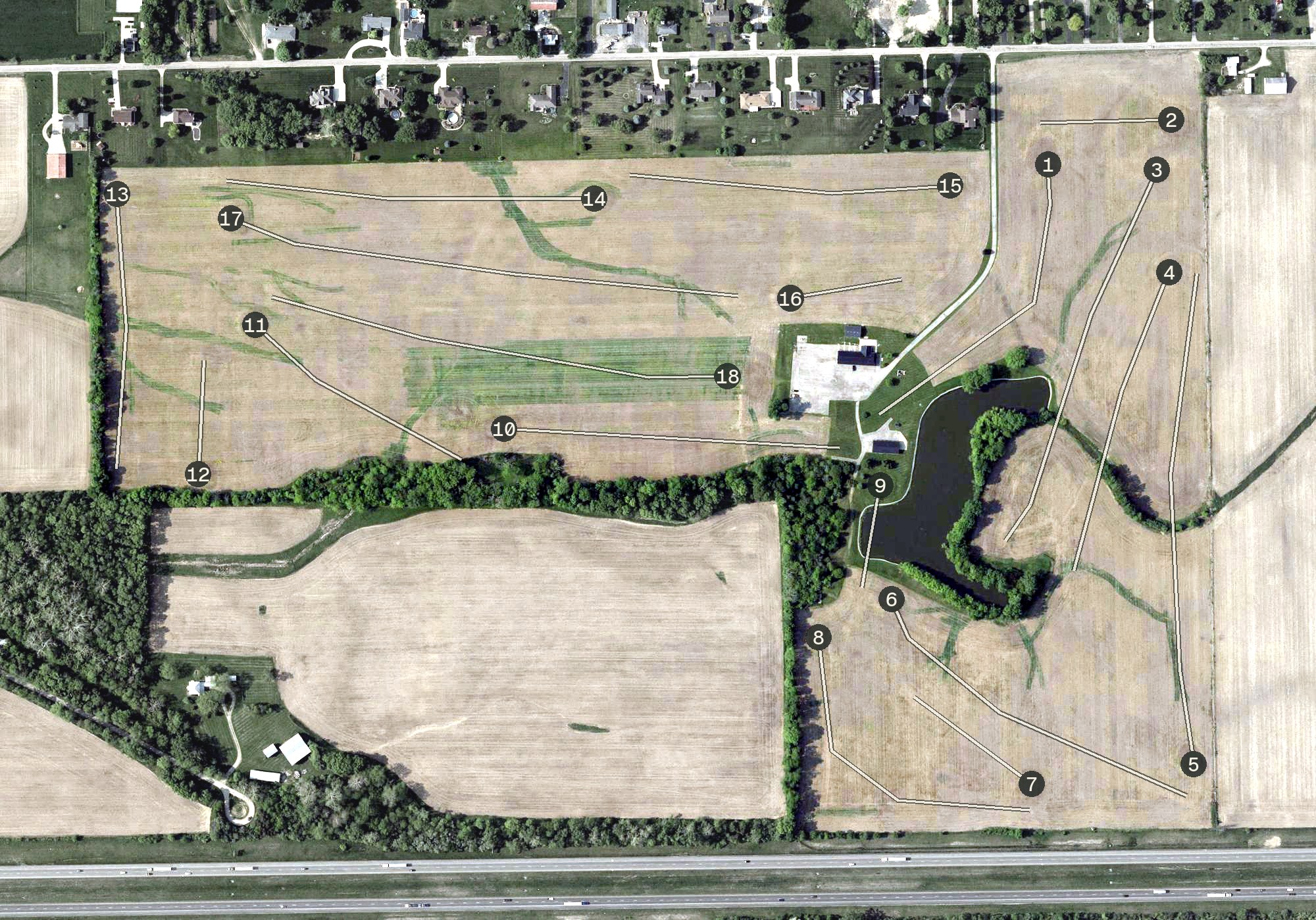 Aerial view of Penn Terra Golf Course, OH