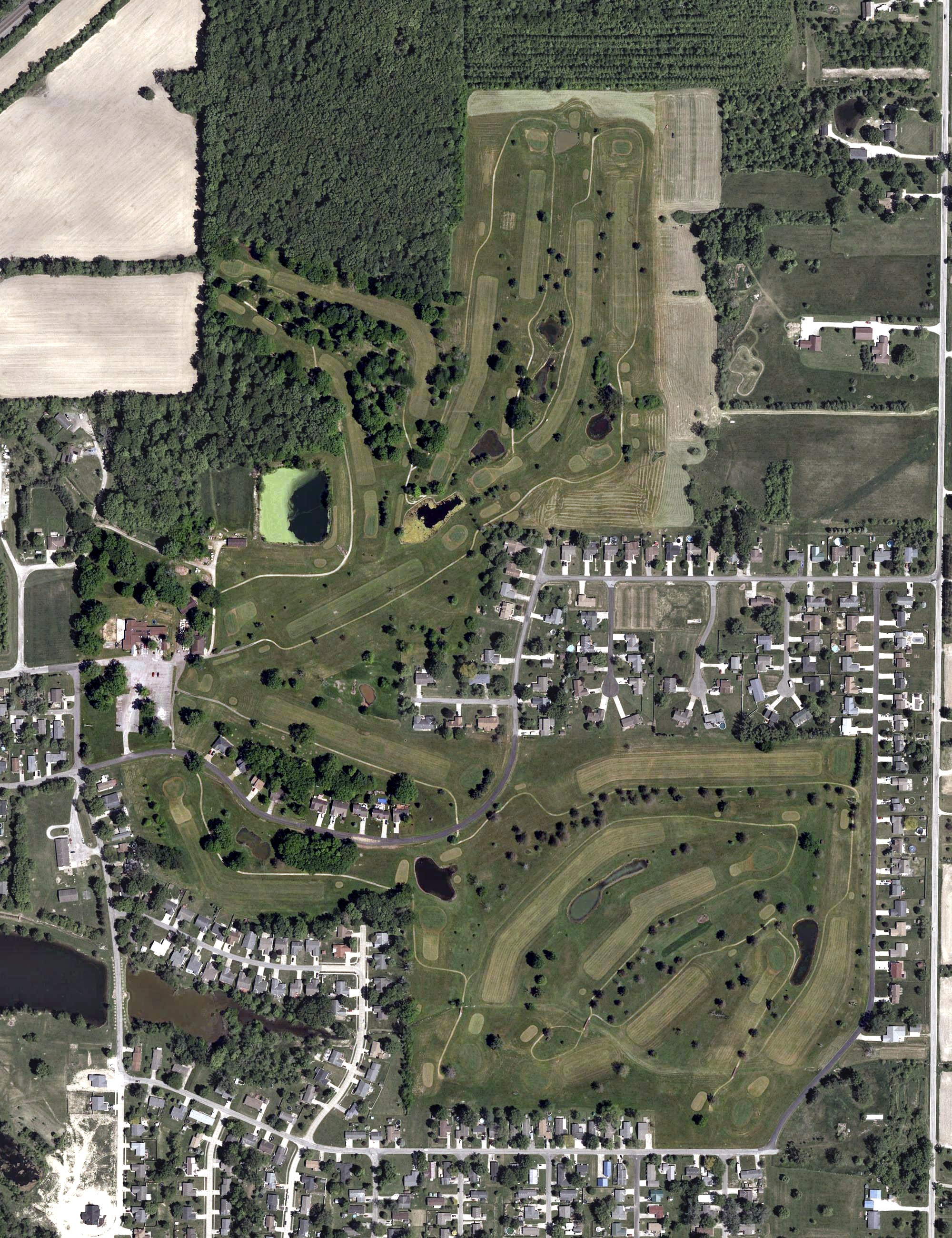 Aerial view of Pheasant Run Golfcourse, OH