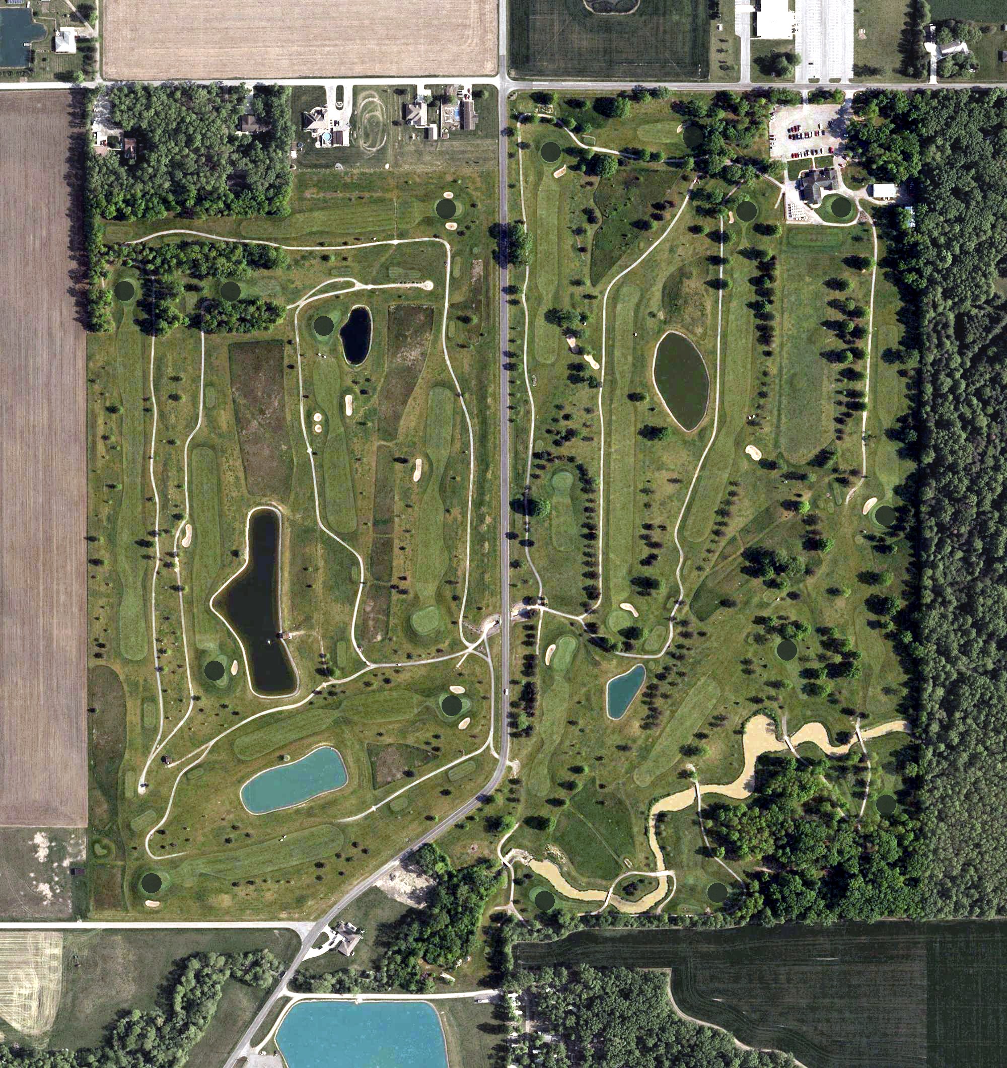 Aerial view of Pike Run Golf Club, OH