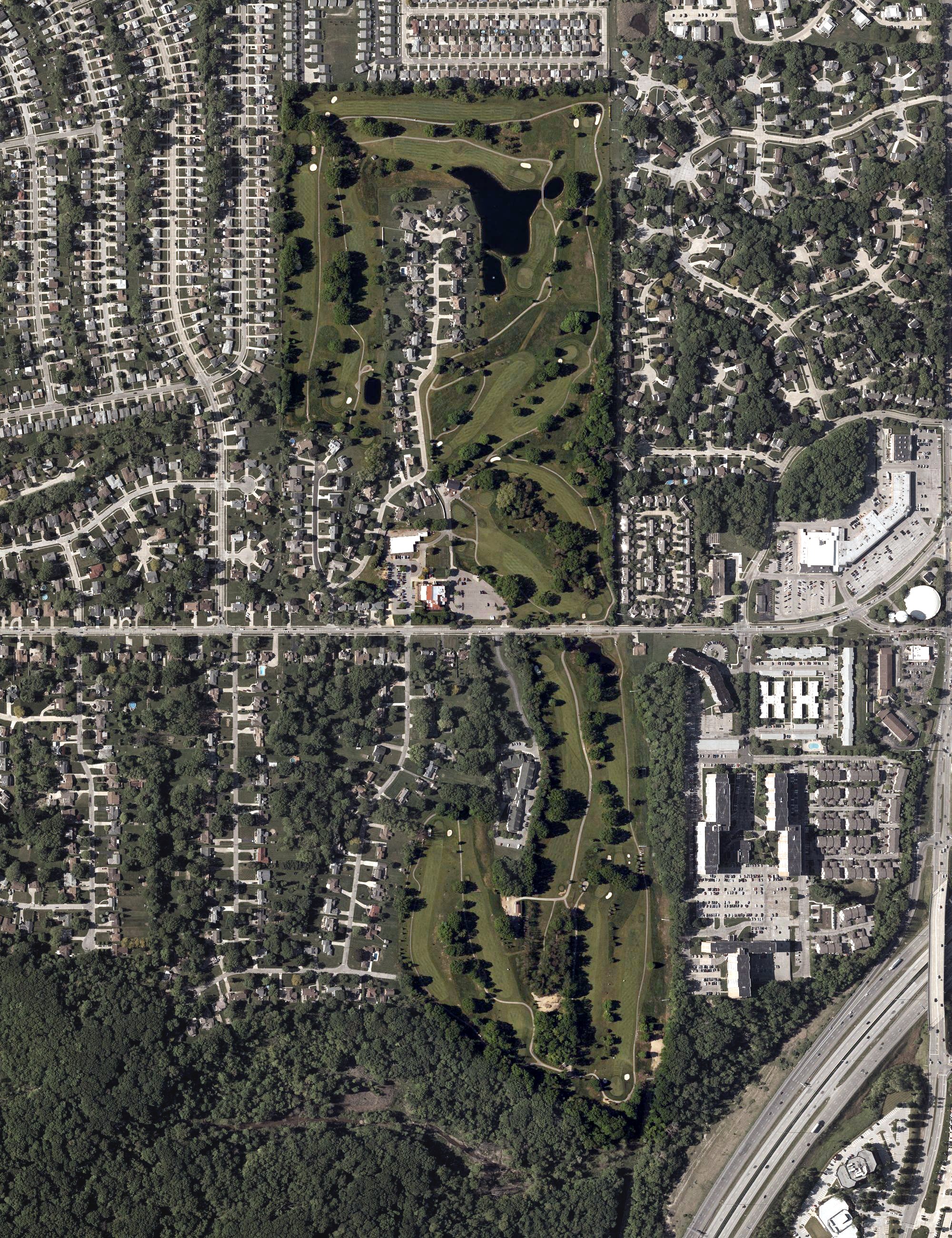 Aerial view of Pine Ridge Country Club, OH
