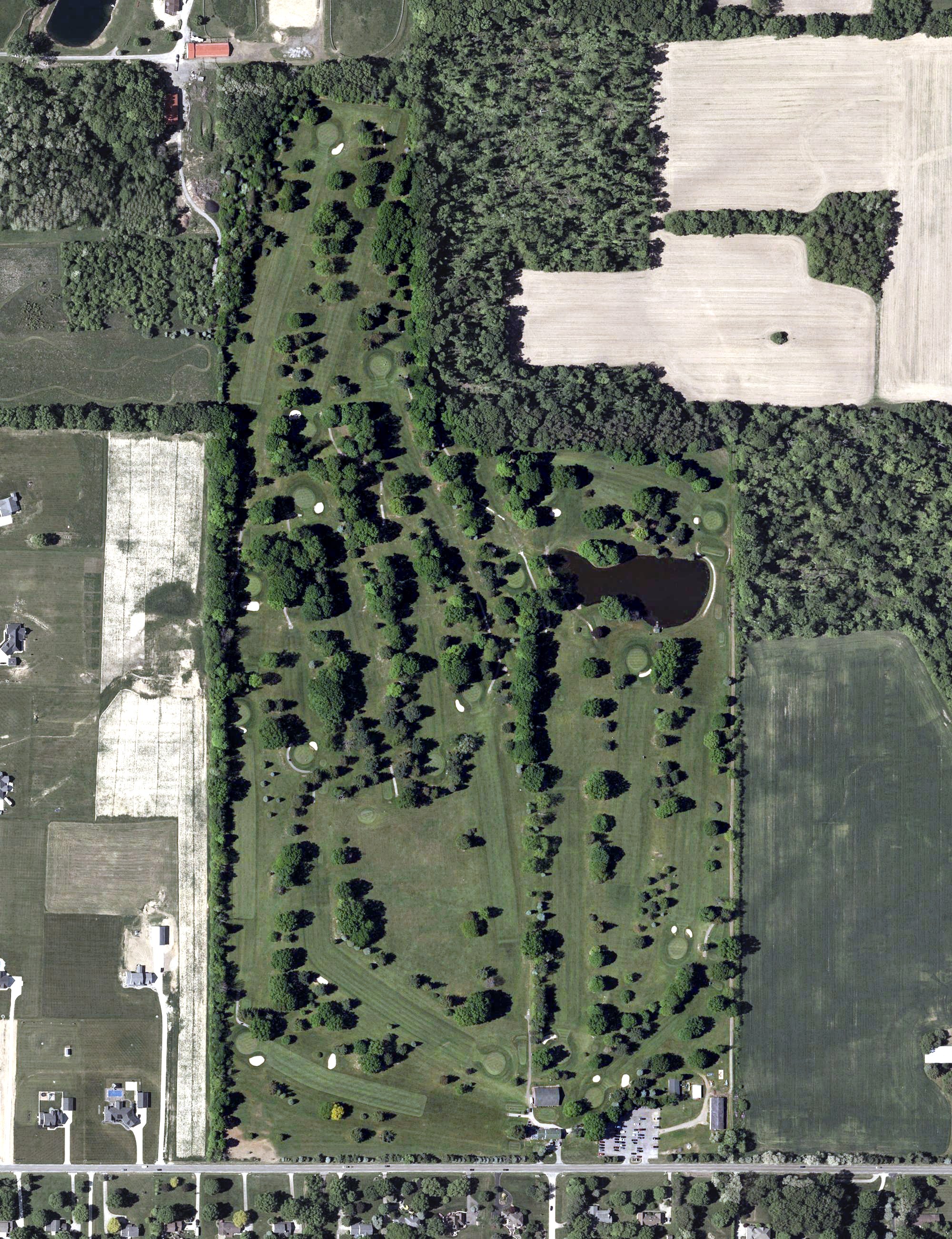 Aerial view of Pine Valley Golf Club, OH