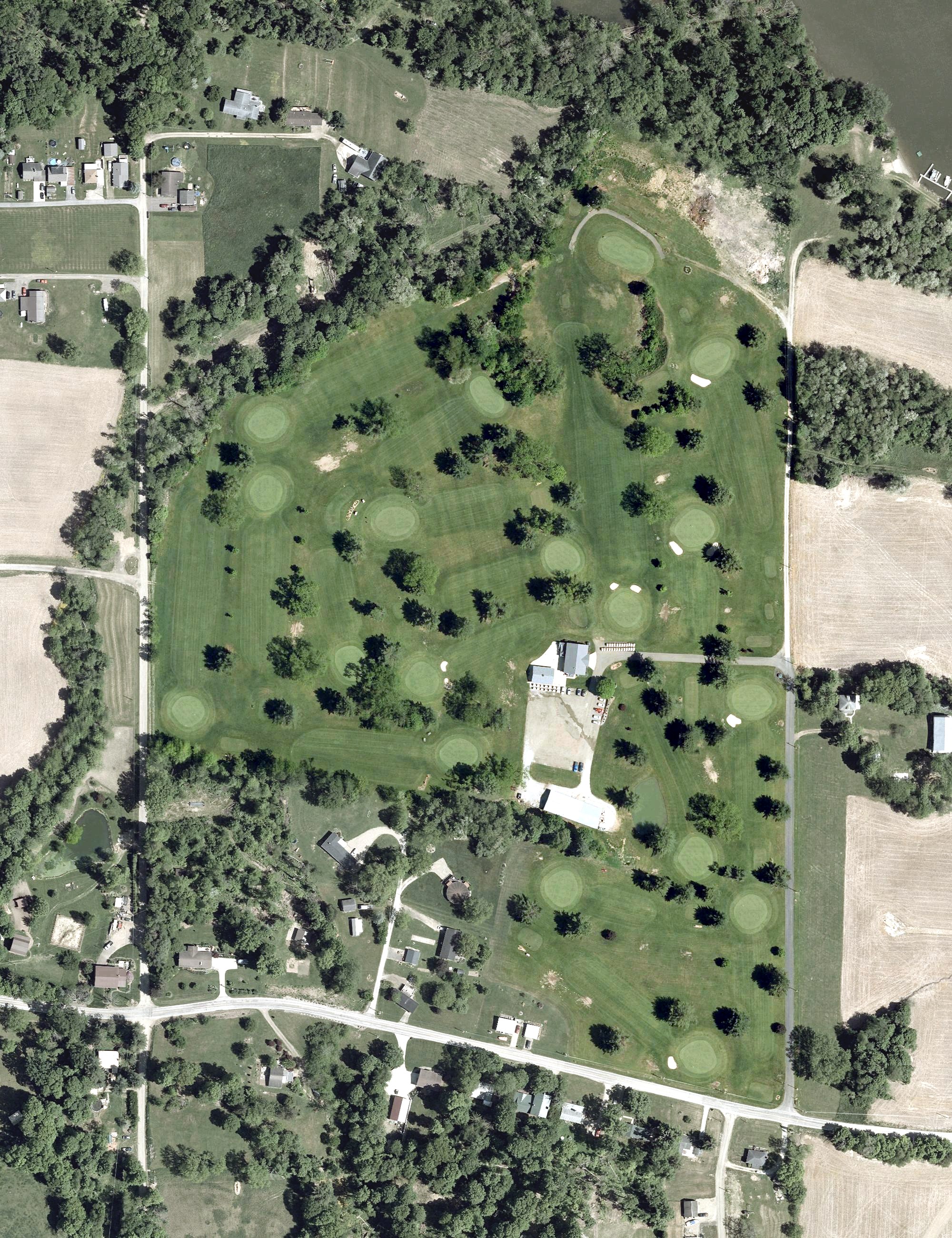 Aerial view of Pleasant Hill Golf Course, OH