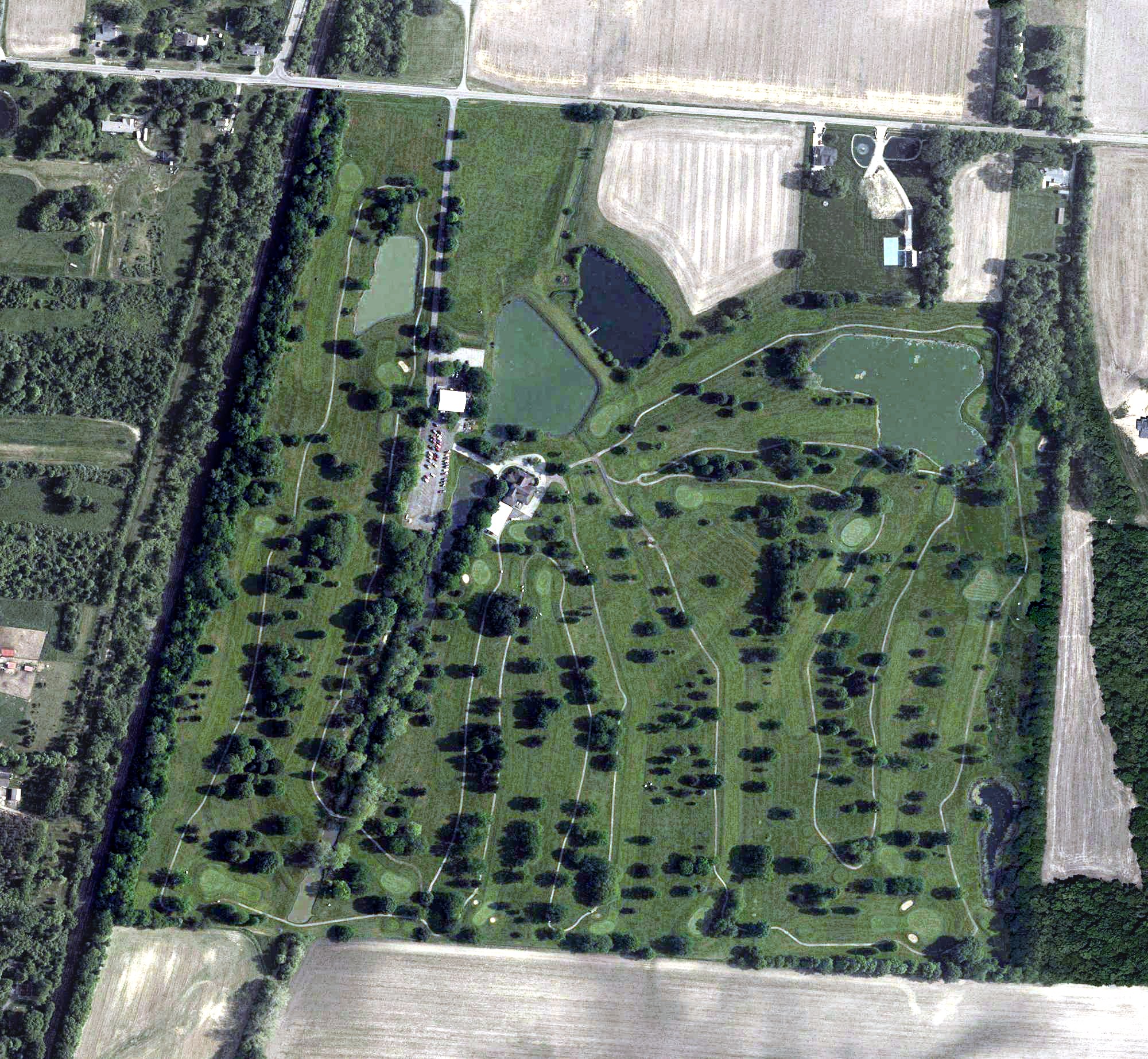 Aerial view of Pleasant Hill Golf Course, OH