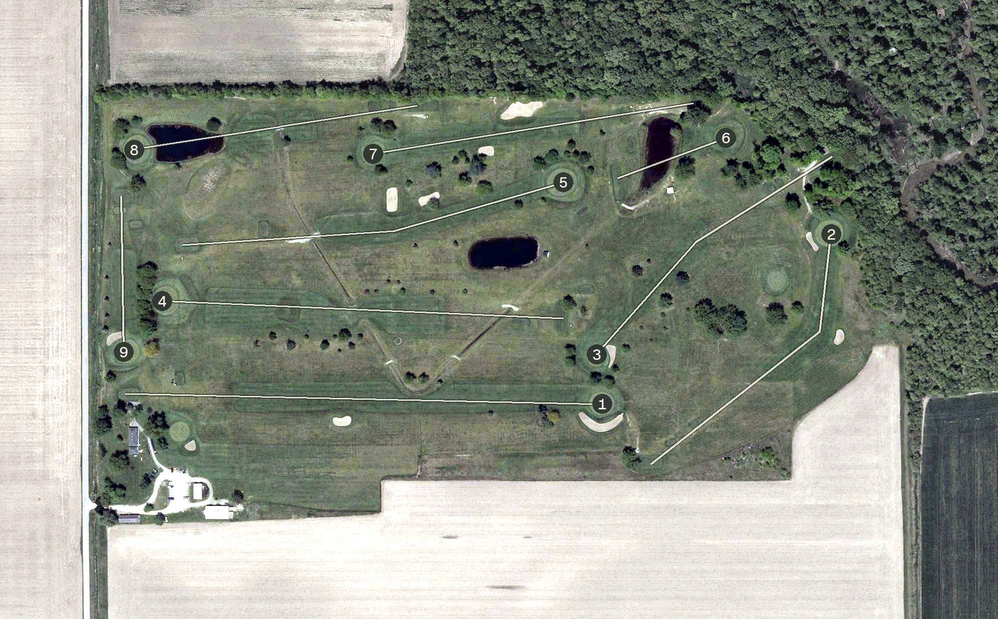 Aerial view of Pleasant Valley Golf Course, OH