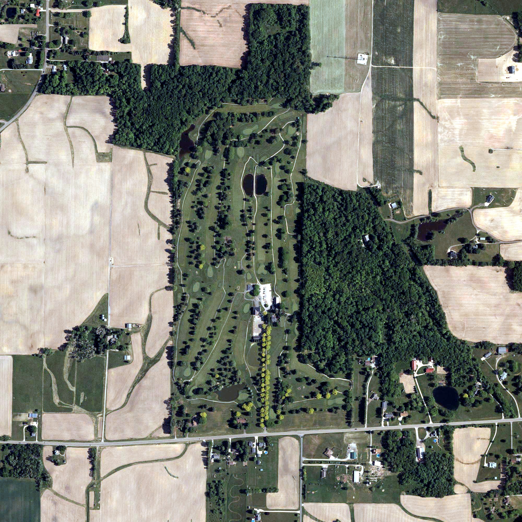 Aerial view of Pleasant View Golf Club, OH