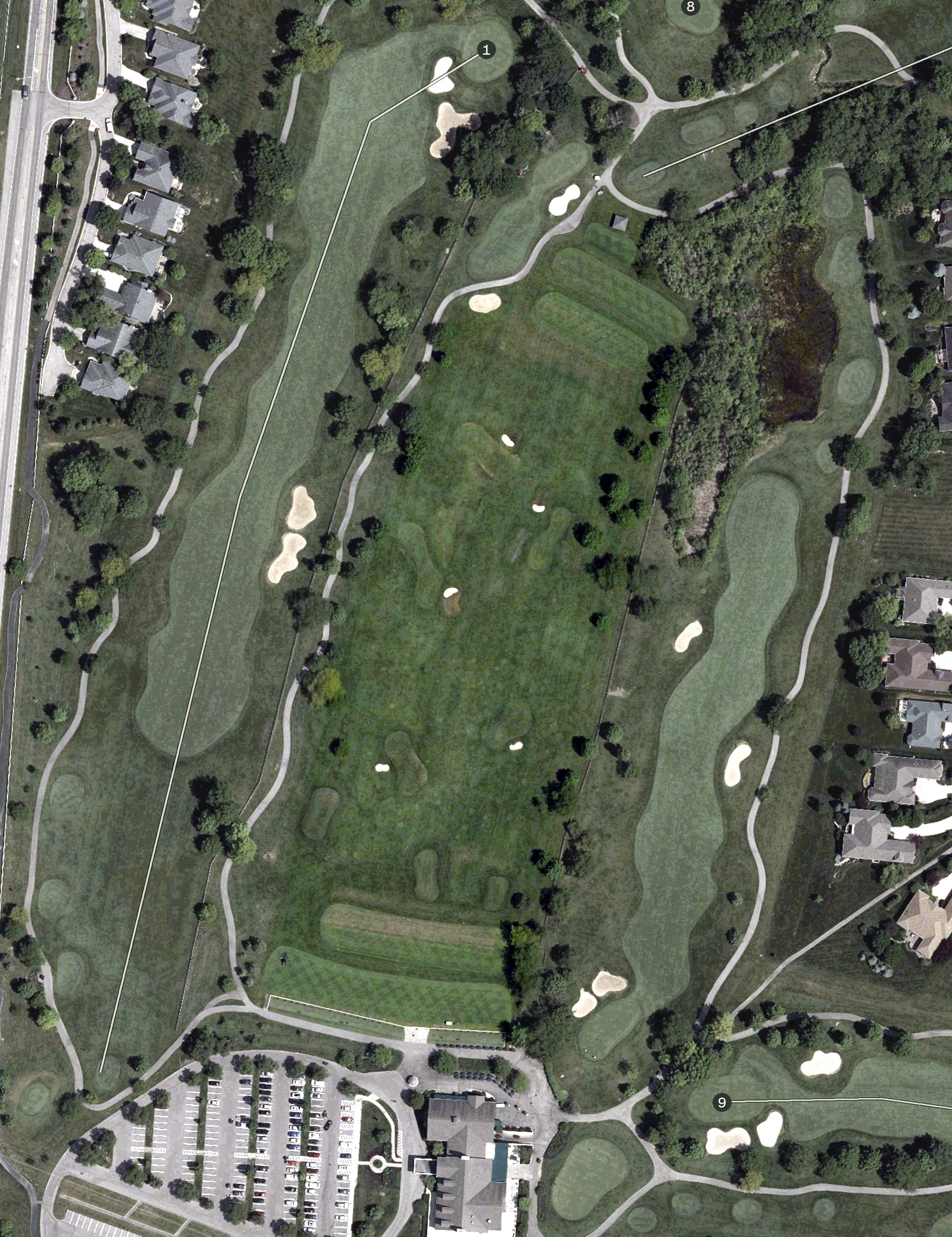 Aerial view of Practice Area - Driving Range, OH